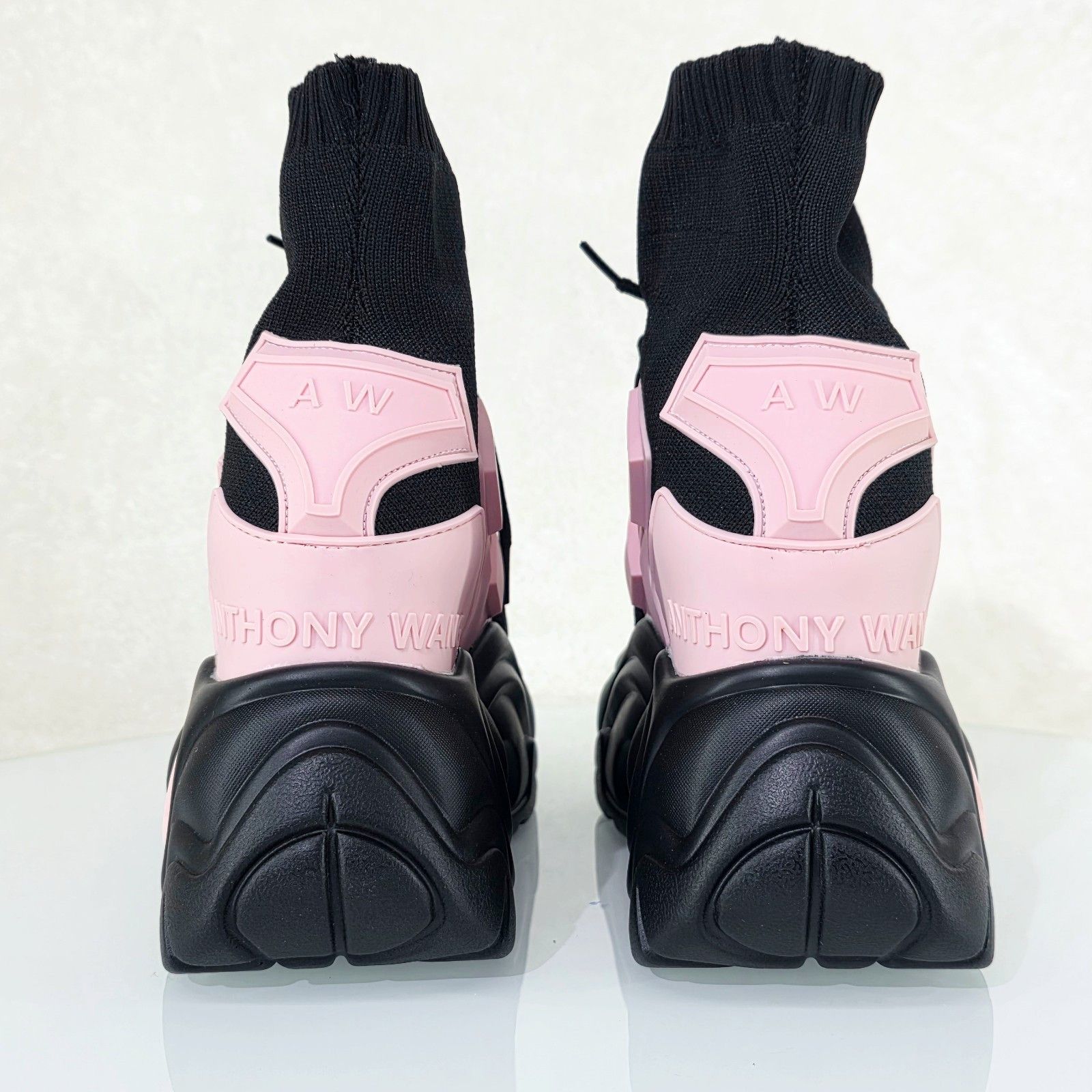 Other Wang Jupiter Damson Pull On Knit Platform Sneaker Boots 4" H Size US 6 / IT 36 - 7 Thumbnail