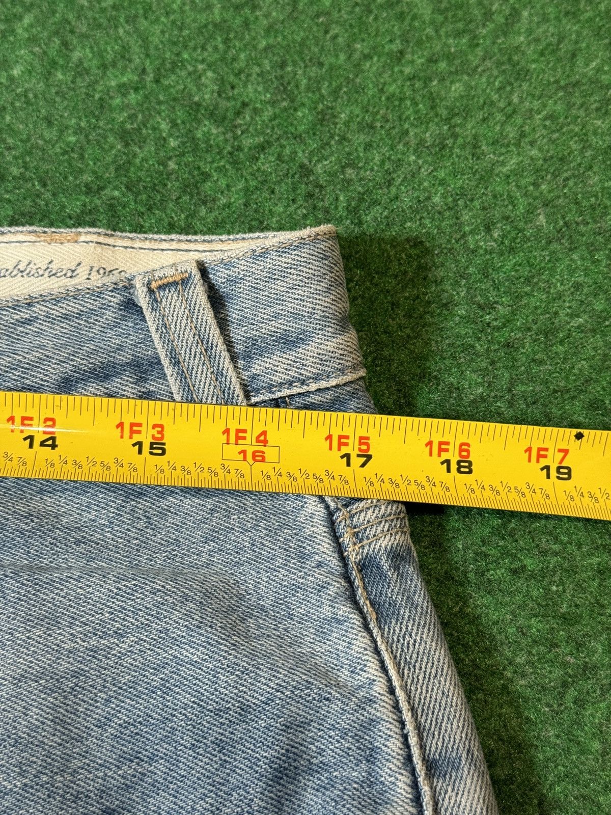 Gap × Vintage Vtg 90s Gap Baggy Light Wash Loose Wide Leg Hip Hop Jeans Size US 34 / EU 50 - 6 Thumbnail