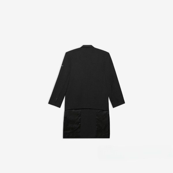 Balenciaga o1in1g1024 Hybrid Blazer Coat in Black Size US XXS / EU 40 - 2 Thumbnail