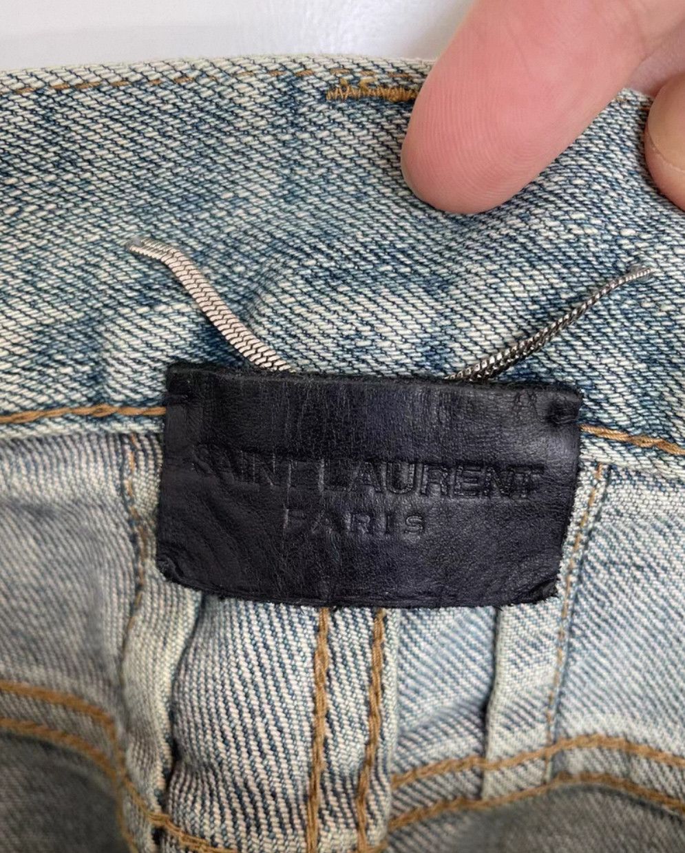 Saint Laurent Paris Saint Laurent Paris 14SS Ghost Claw Corroded Jeans. Size US 31 - 6 Thumbnail