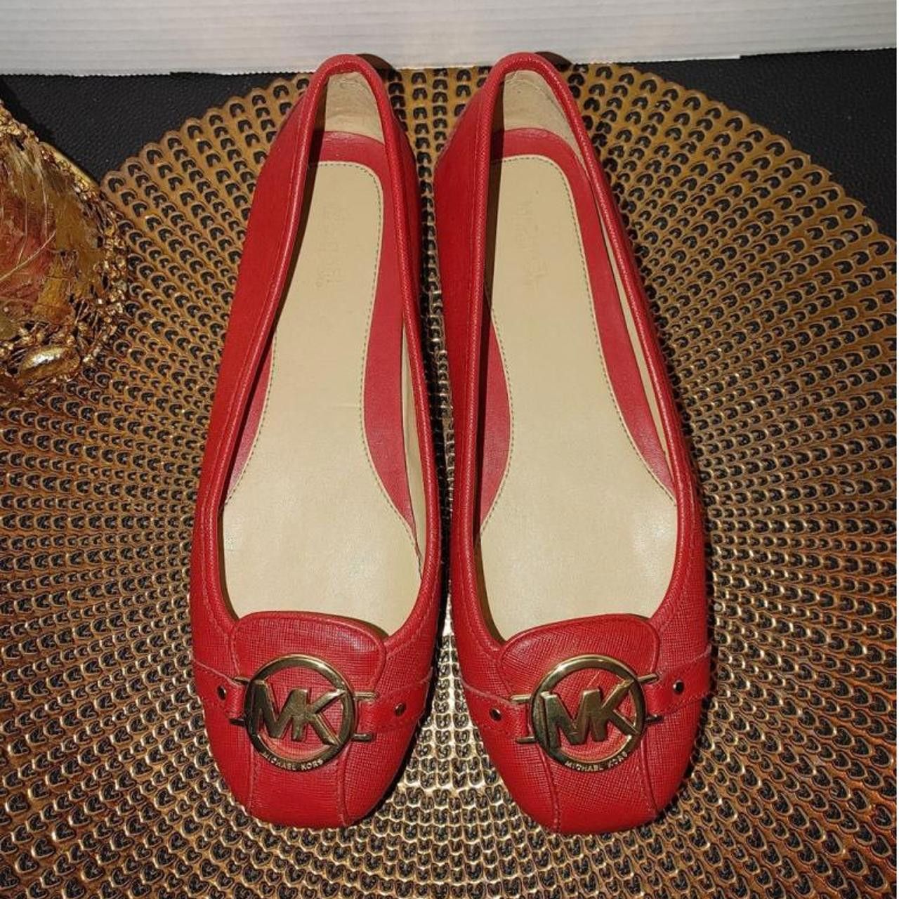 Michael Kors Stylish Michael Kors Red Ballet Flats with MK Logo Size US 8.5 / IT 38.5 - 2 Thumbnail