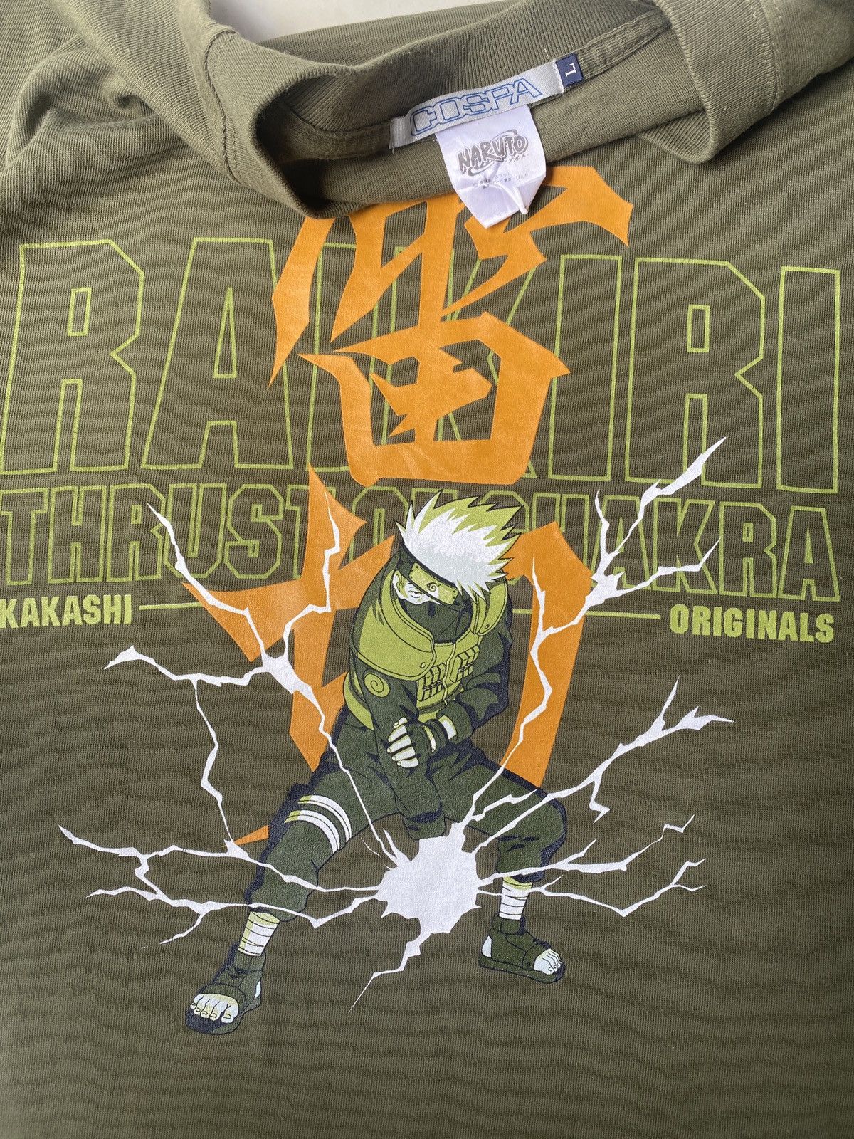 Anime Raikiri Kakashi Naruto Tee – Vintage Cospa Merch Size US L / EU 52-54 / 3 - 1 Thumbnail