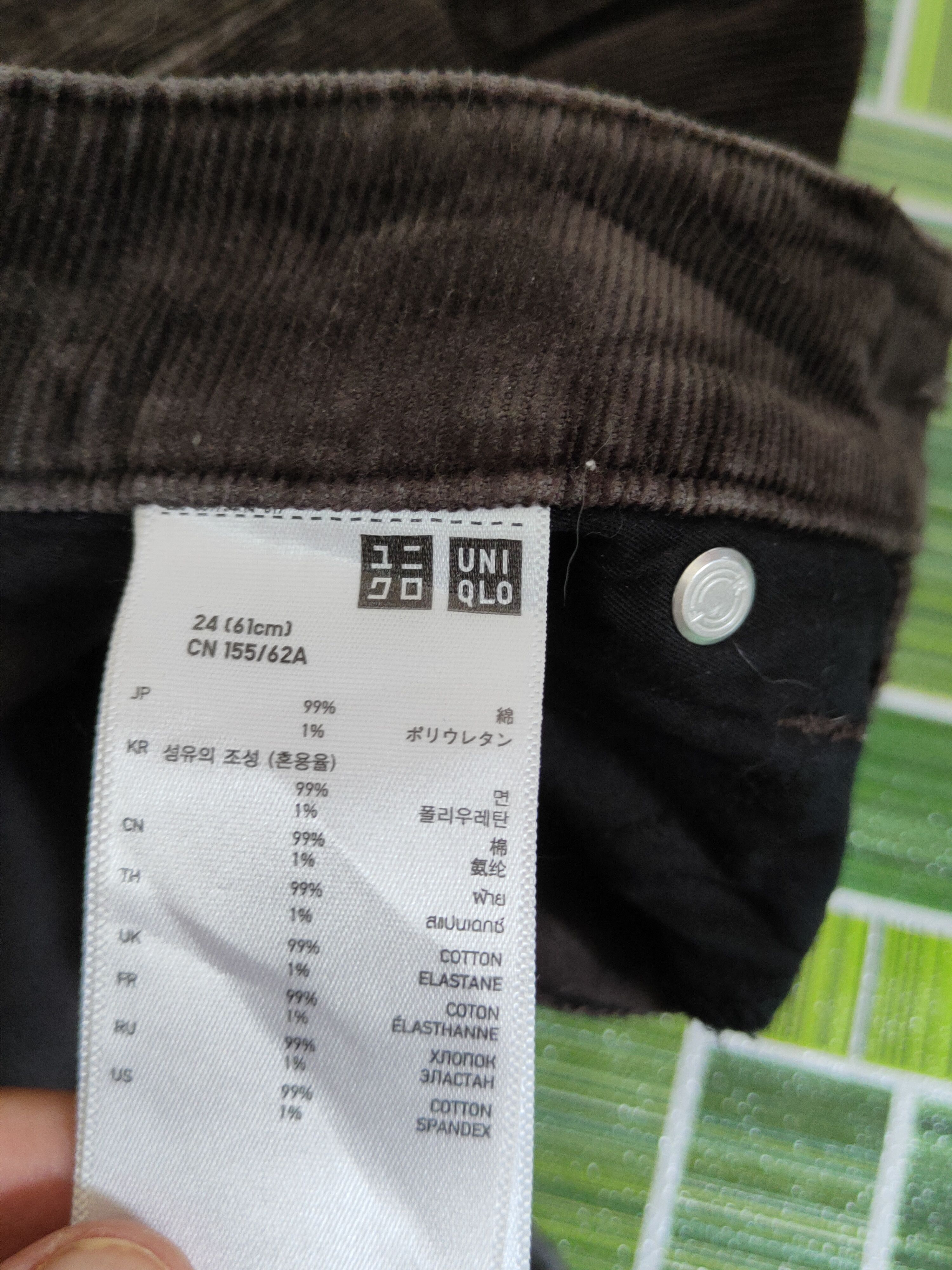 Uniqlo × Vintage Uniqlo Dark Brown japan vintage Corduroy Pants #S1428 Size 25" / US 0 / IT 36 - 14 Thumbnail