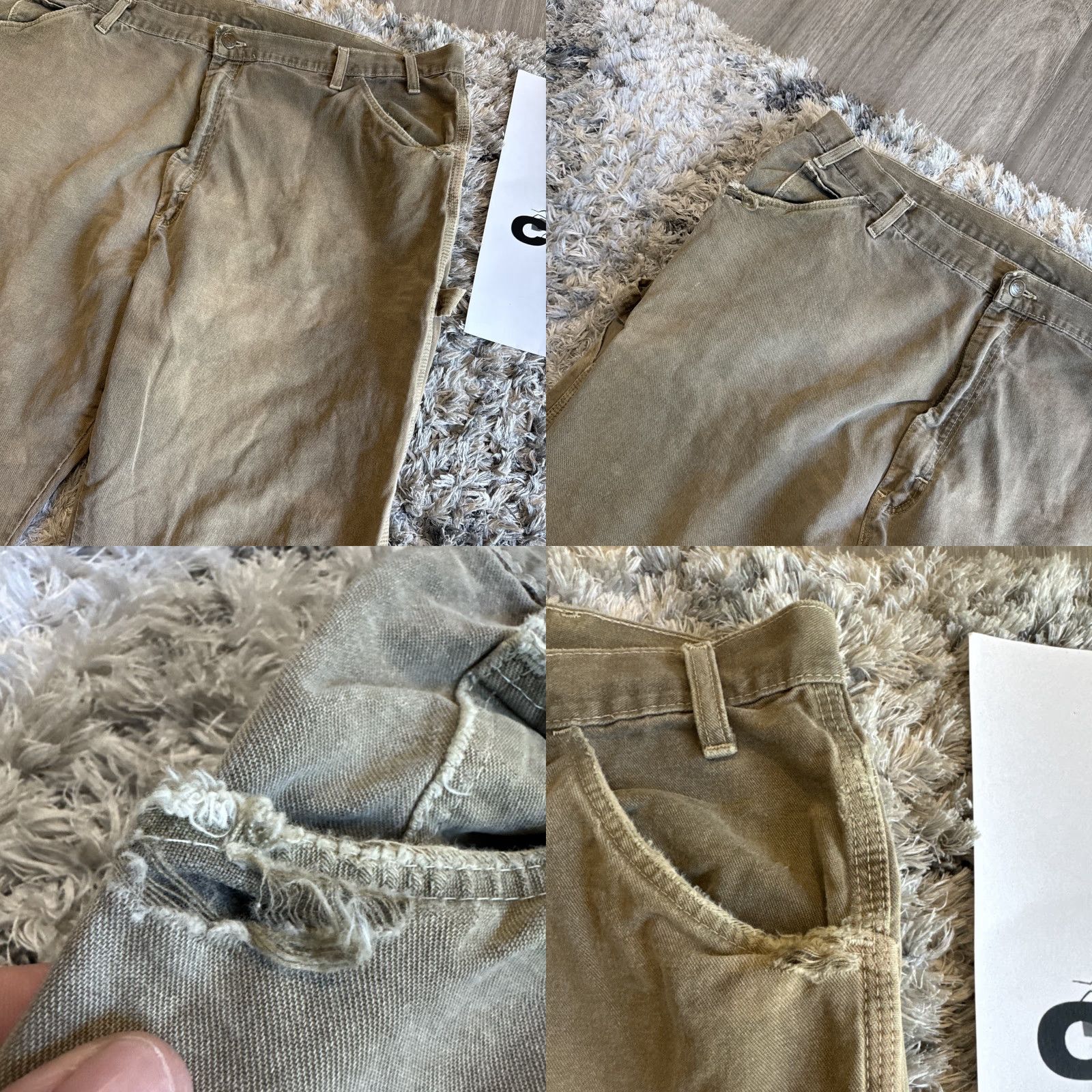 Dickies VINTAGE Dickies Beige Carpenter Workwear THRASHED Jeans Men’s 44x30 90s Y2K Straight Jeans Mens Beige 90s Carpenter Workwear Dickies Jeans Men’s 44x30 Size US 44 / EU 60 - 11 Thumbnail