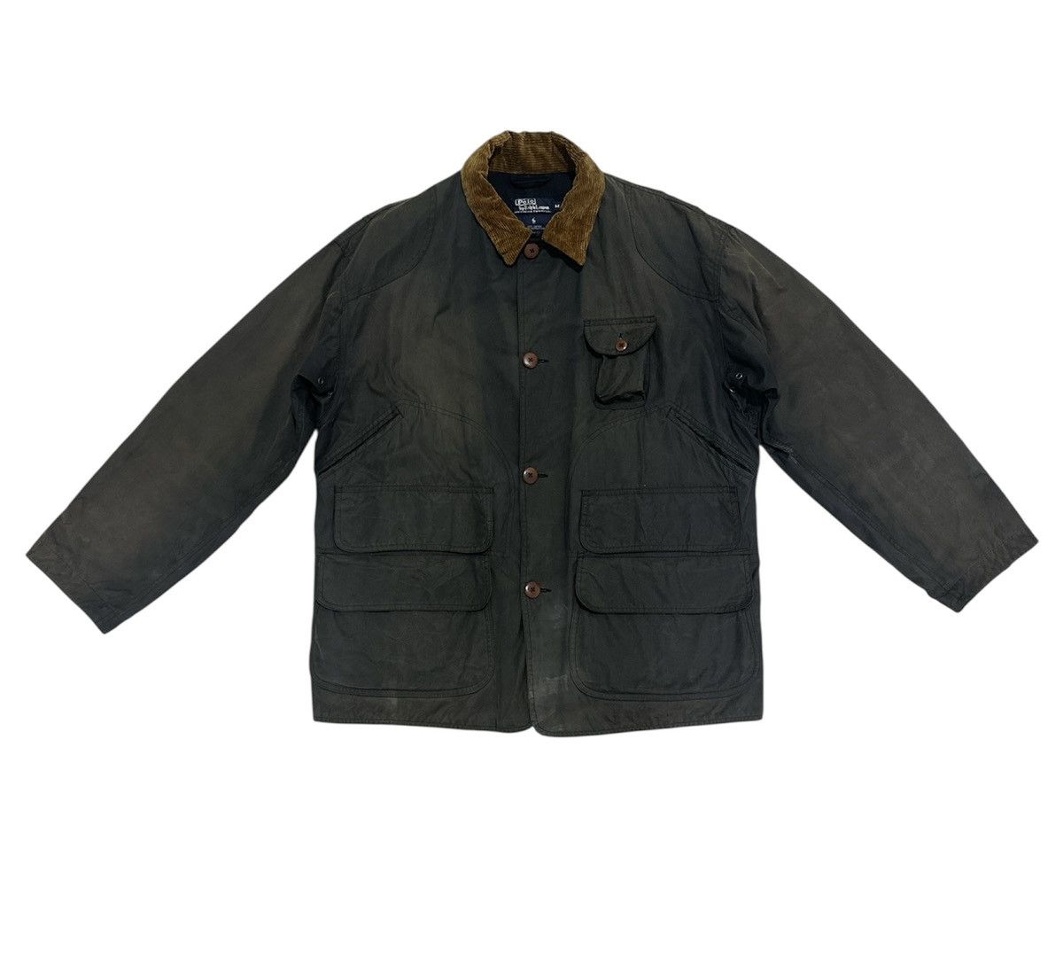 Polo Ralph Lauren Vintage Polo Ralph Lauren Hunting Jacket Waxed Cotton Size US M / EU 48-50 / 2 - 1 Thumbnail