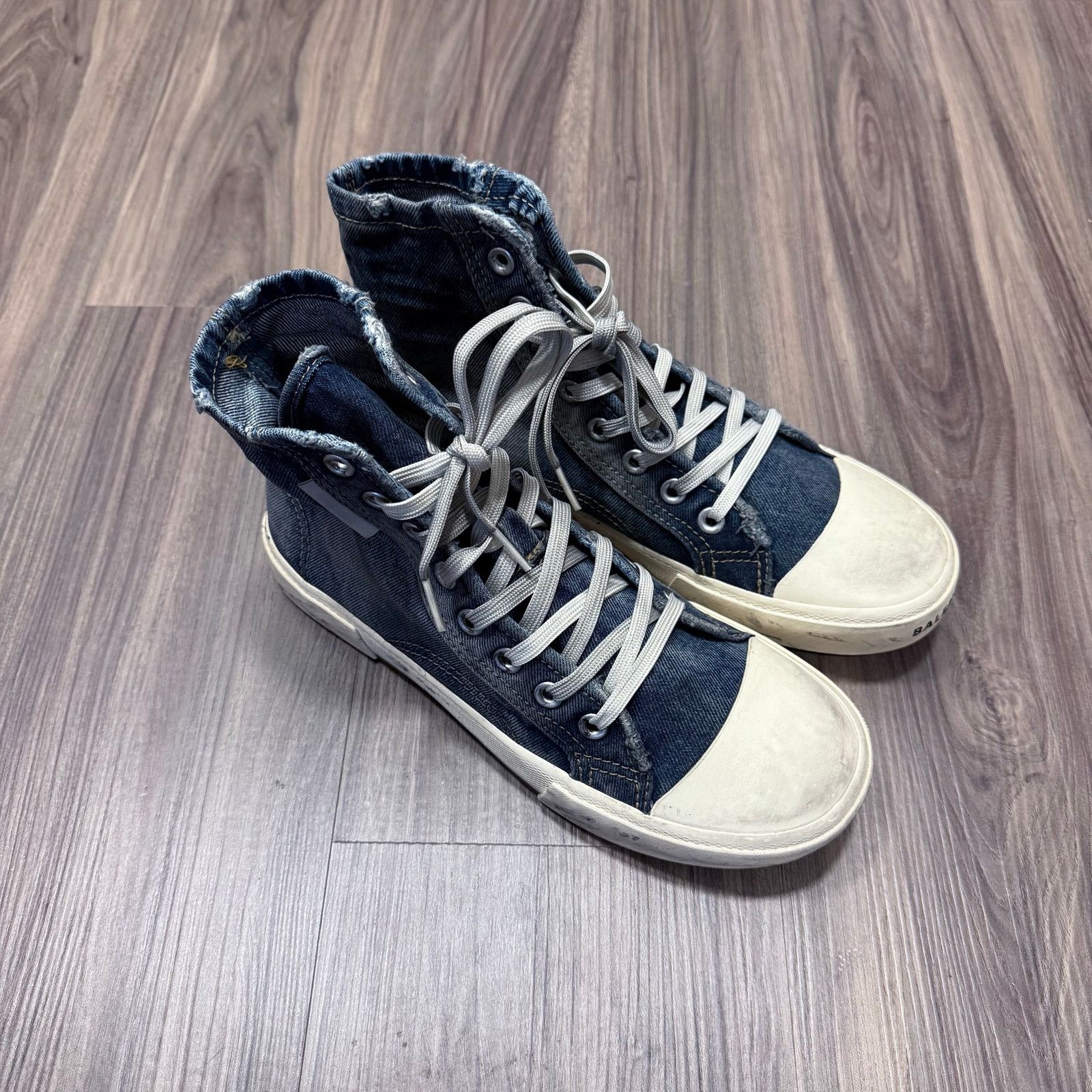 Balenciaga NEW Balenciaga Paris mid 90's Denim High Top Sneaker | EU41 Size US 8 / EU 41 - 1 Thumbnail