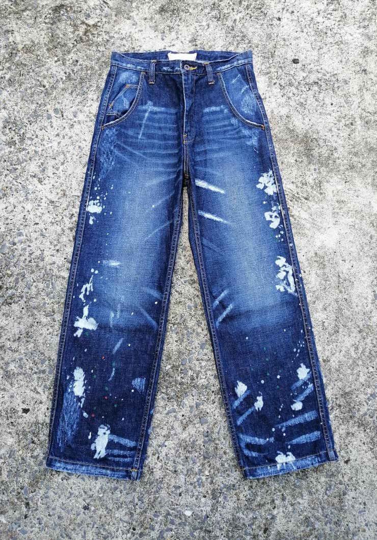 Designer Unknown Brand Nice Design Denim Jeans Size US 29 - 1 Thumbnail