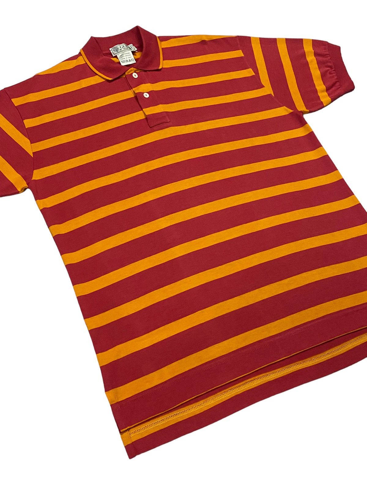 Gucci × Vintage Vintage Gucci Striped Polo Shirt Size US S / EU 44-46 / 1 - 14 Thumbnail