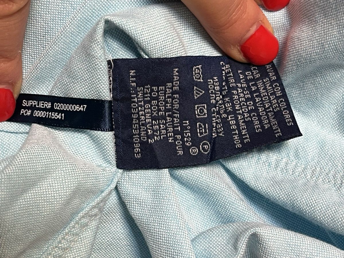 Ralph Lauren Ralph Lauren size XS blue classic women's shirt cotton slim Size XS / US 0-2 / IT 36-38 - 9 Thumbnail