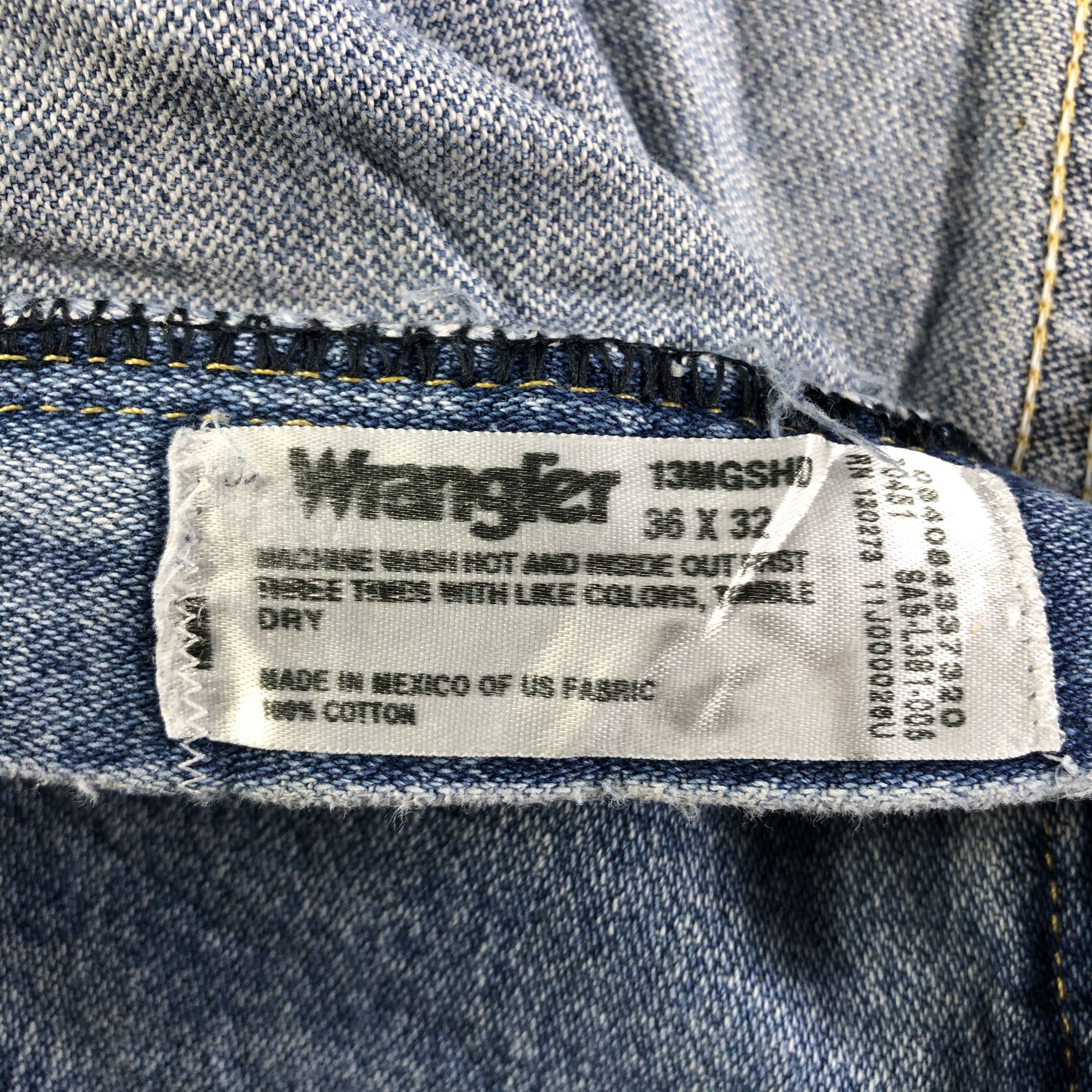 Vintage Vintage Blue Wash Wrangler Jeans-J3061 Size US 36 / EU 52 - 9 Thumbnail