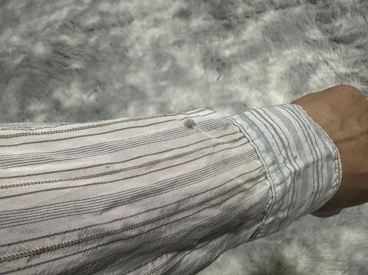 Comme des Garcons SHIRT 🔥Comme Des Garcons Shirt Striped Sleeves Poly Shir Size US S / EU 44-46 / 1 - 10 Thumbnail