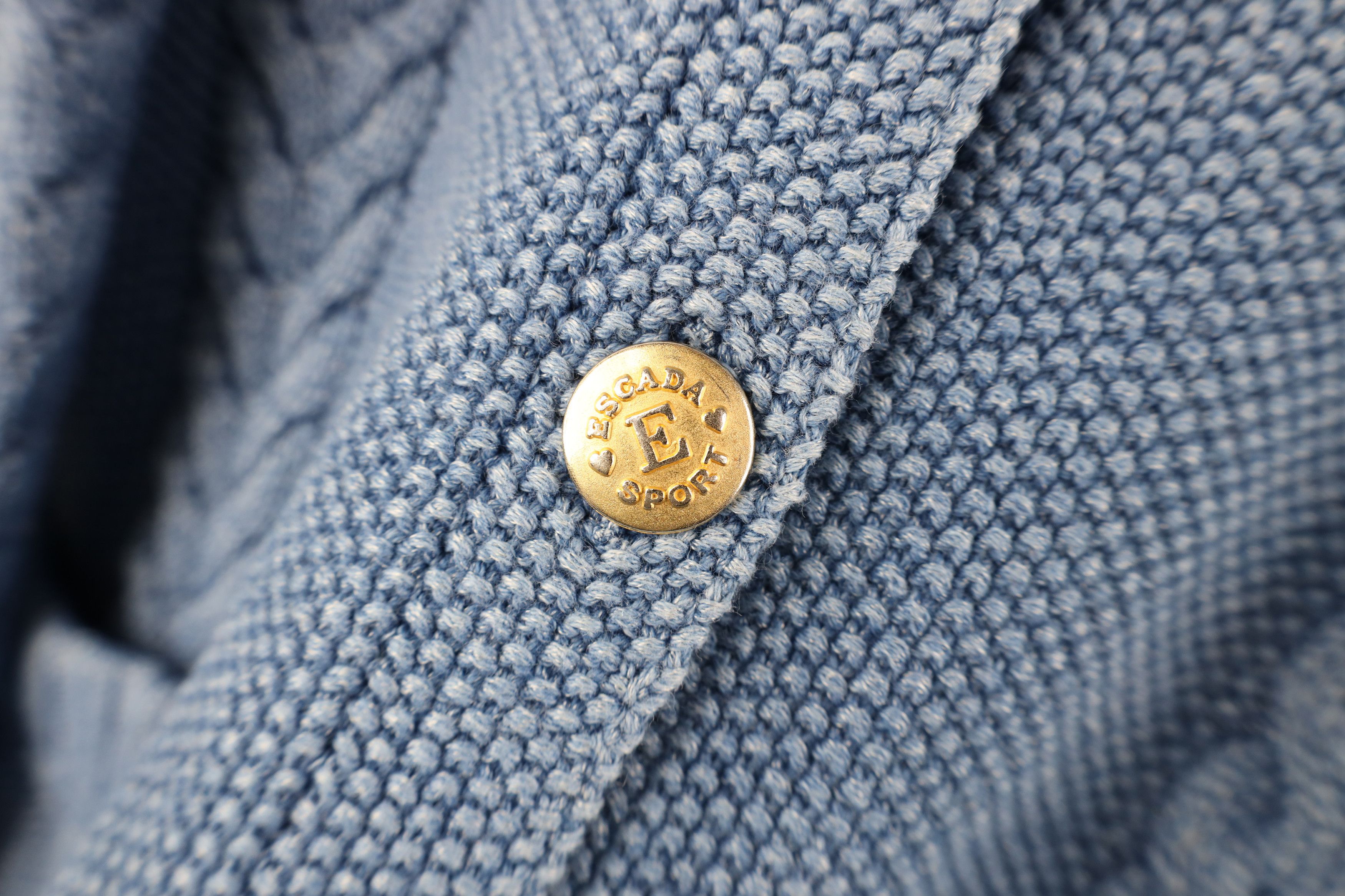 Escada Vintage 90s Escada Cable Knit Fisherman Cardigan Sweater Size M / US 6-8 / IT 42-44 - 6 Thumbnail