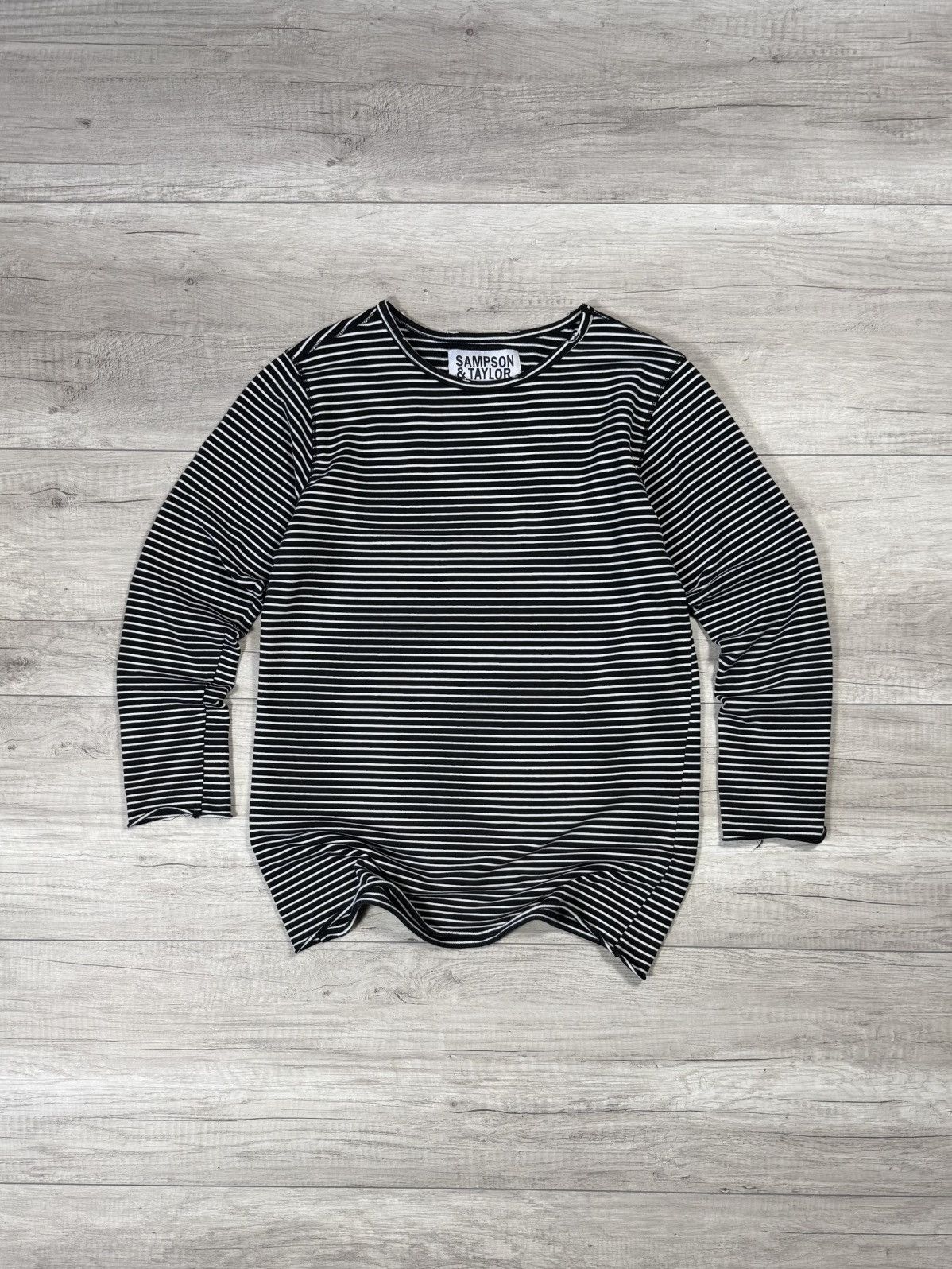 Vintage Vintage Sampson & Taylor Japan Style Striped Long Sleeve Tee Size US M / EU 48-50 / 2 - 1 Thumbnail