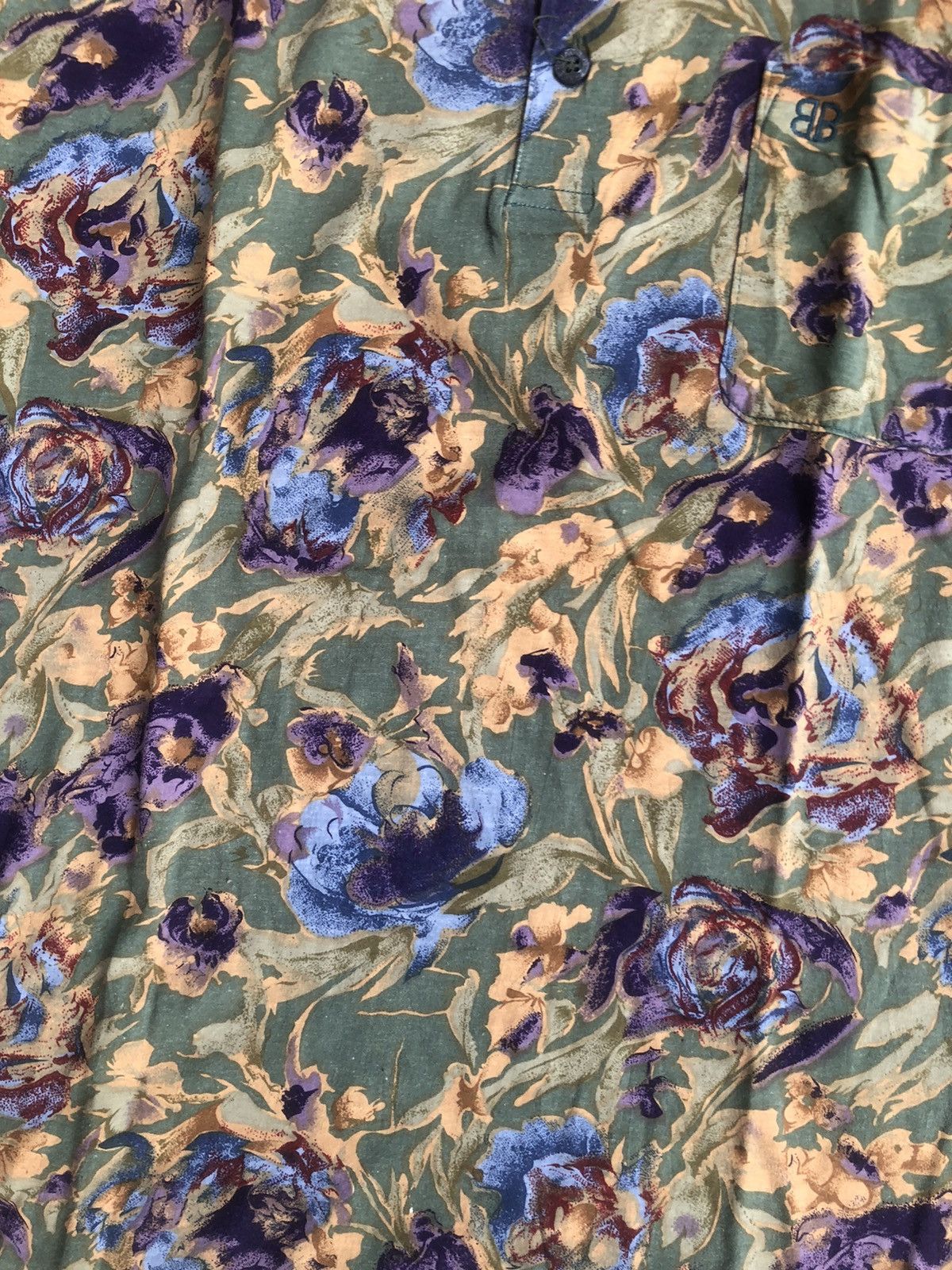 Balenciaga Balenciaga Floral Pattern Shirt Beautiful Detail Size US L / EU 52-54 / 3 - 5 Thumbnail