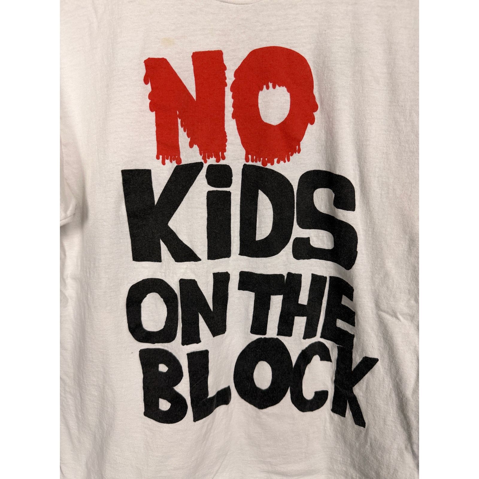 Hanes Vtg 90s 1990 NKOTB New Kids No Kids on the Block Hate Band T Size US L / EU 52-54 / 3 - 7 Thumbnail