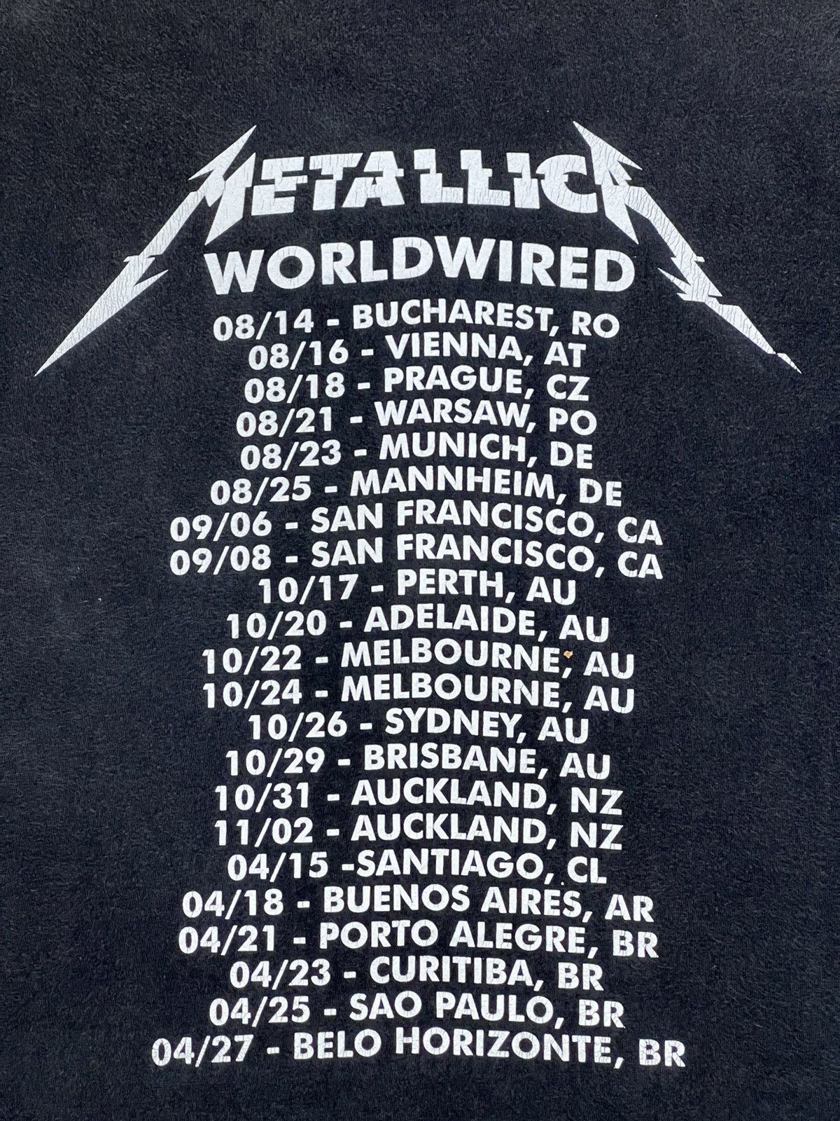 Band Tees Vintage Metallica Hardwired To Self-Destruct World Tour Tee Size US L / EU 52-54 / 3 - 6 Thumbnail