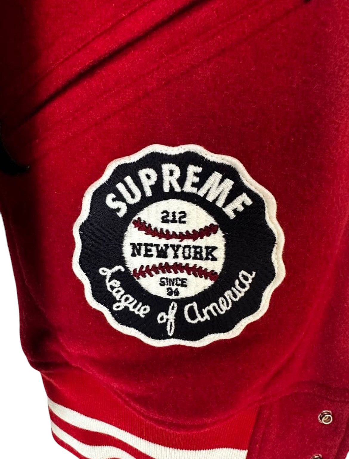 Supreme × Wtaps 2009 Wtaps x Supreme Varsity Jacket Size US M / EU 48-50 / 2 - 2 Thumbnail