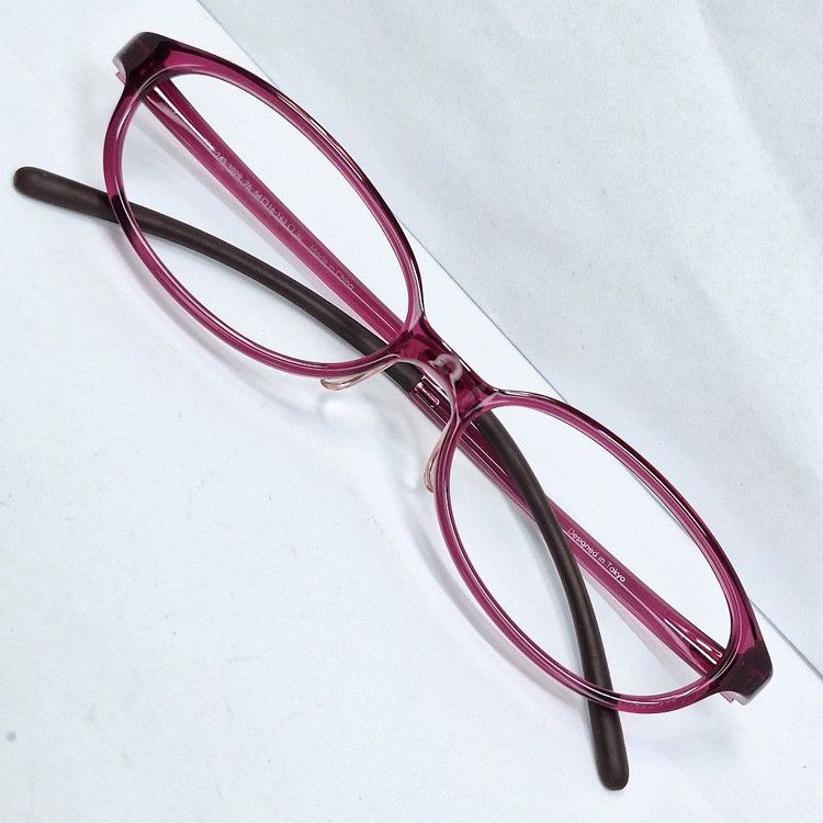 JINS JINS FPC-14S-102R Slim Wine Brown Glasses Frame Ultralight Size ONE SIZE - 1 Thumbnail