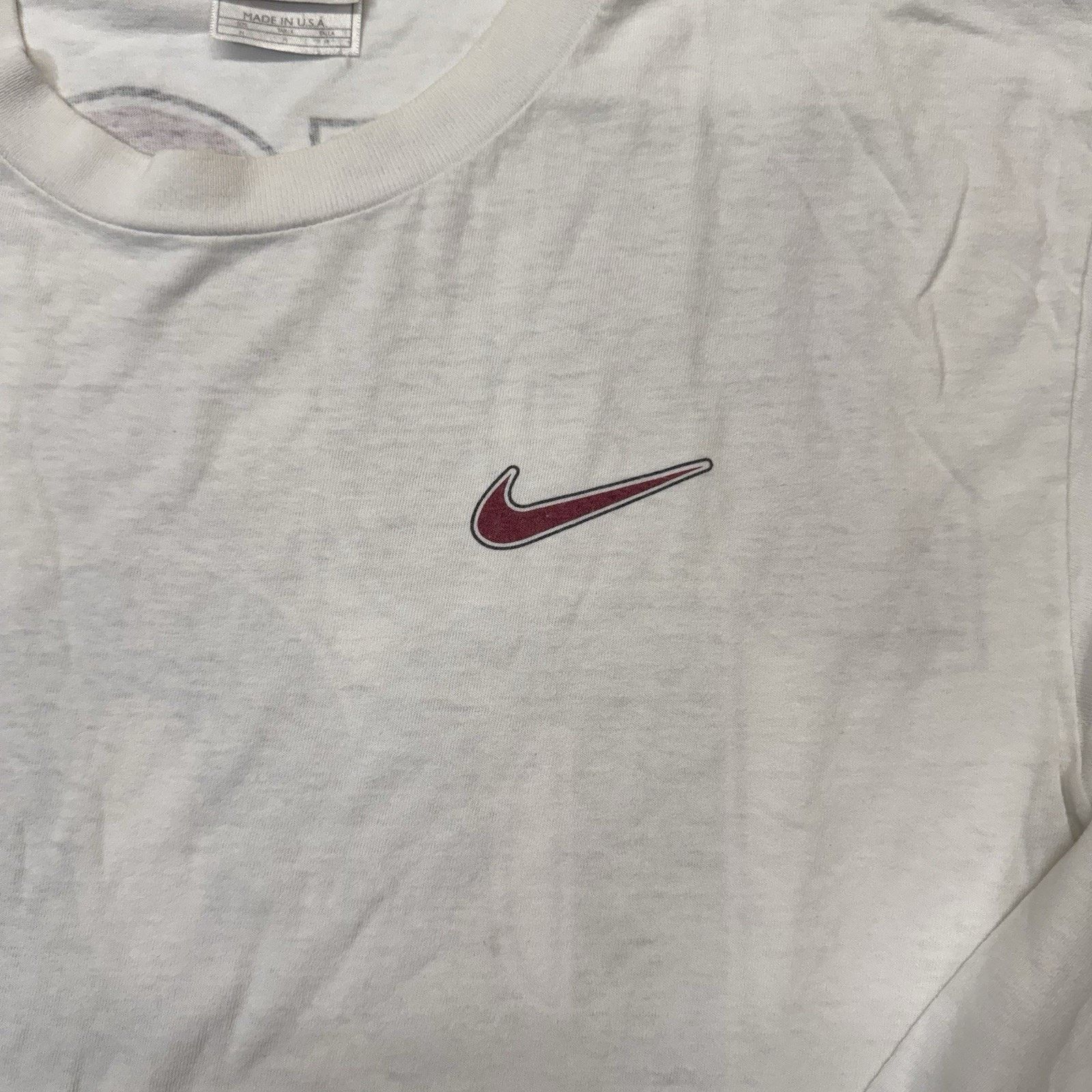 Nike Nike Vintage 90 White Long sleeve Shirt Swoosh Made USA Sz M Size US M / EU 48-50 / 2 - 3 Thumbnail