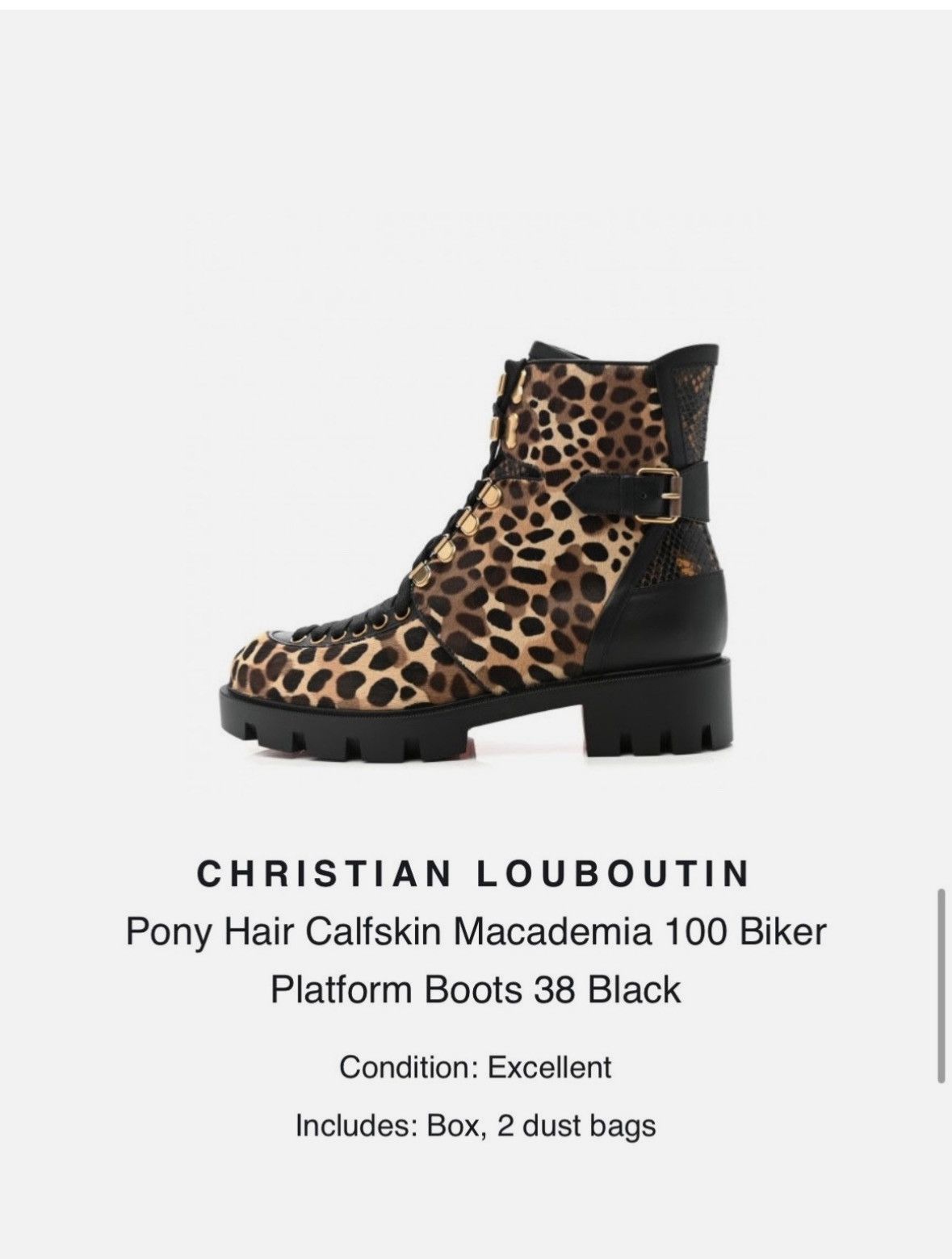 Christian Louboutin New Christian Louboutin Leopard Boots Size 38 Size US 8 / IT 38 - 2 Thumbnail