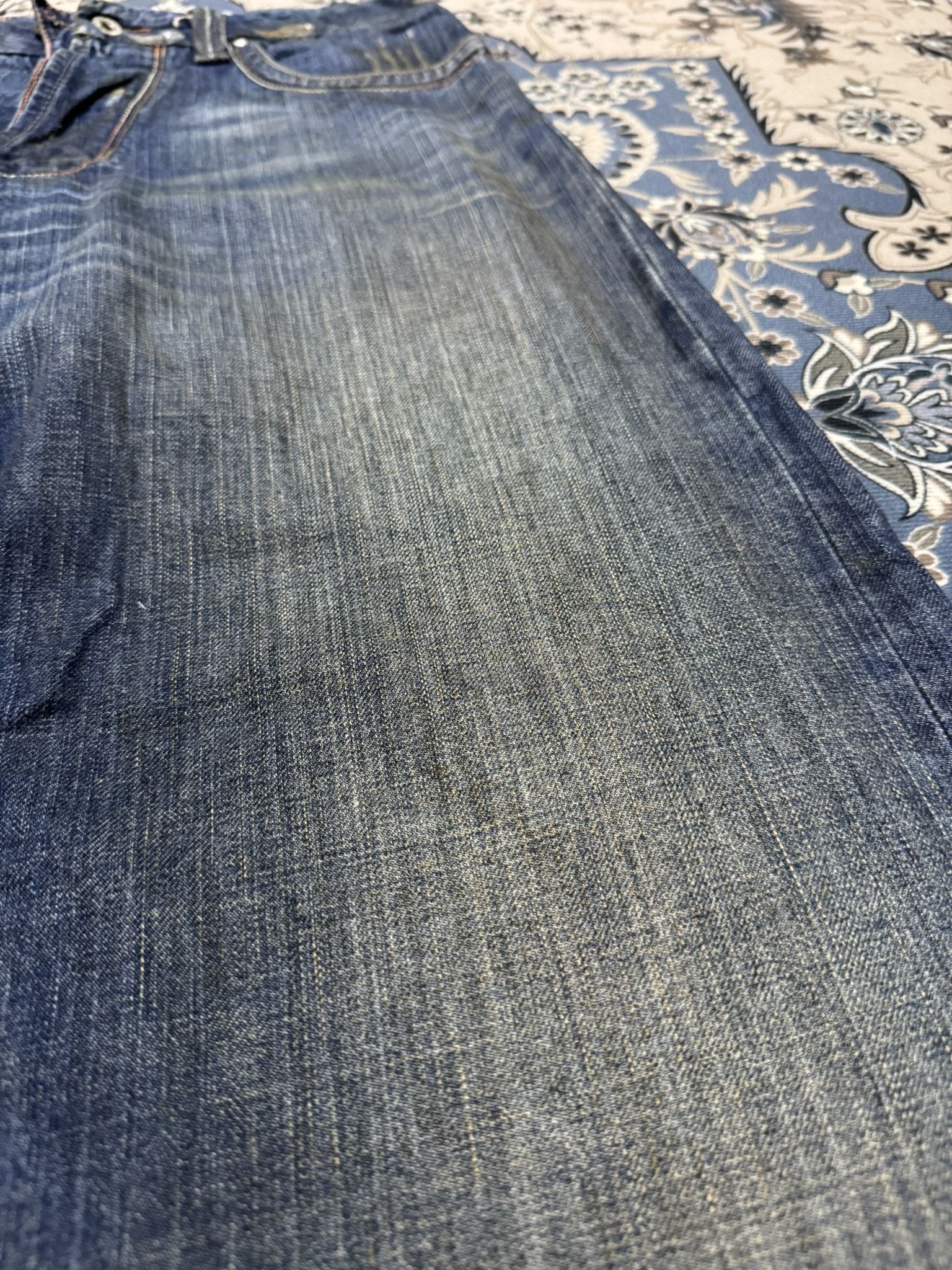 Diesel × Diesel Black Gold Diesel Industry Double Waist Zipper Jeans Buttonfly Size US 33 - 8 Thumbnail