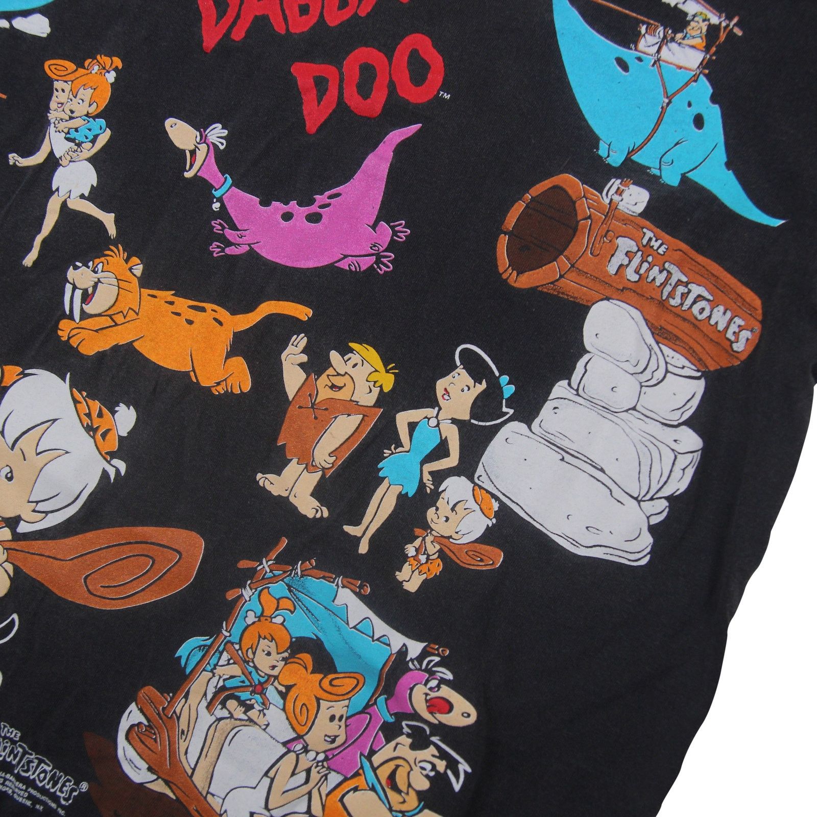 Vintage Vintage 1994 Flint Stones Cartoon Allover Graphic T Shirt Size US XL / EU 56 / 4 - 4 Thumbnail