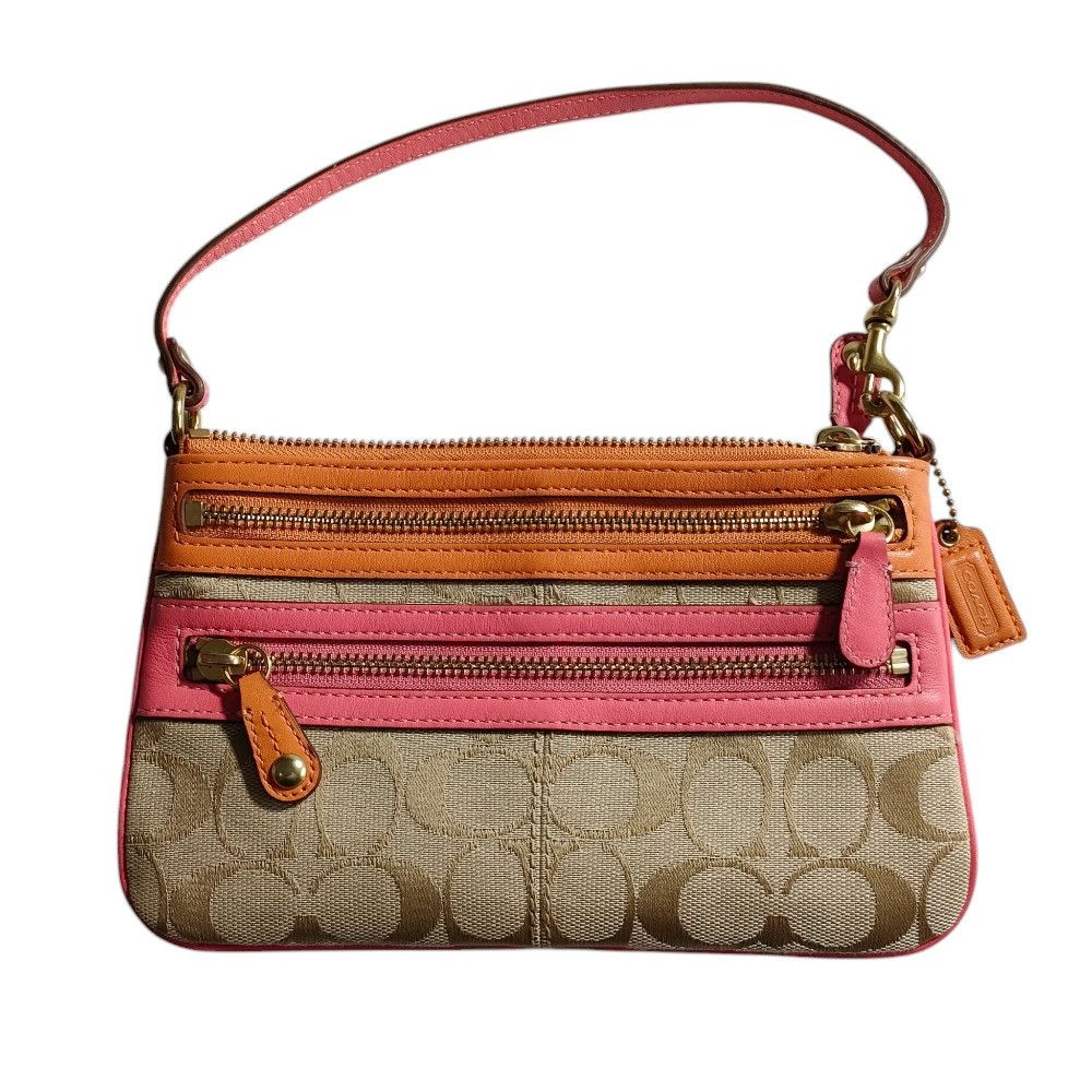 Coach Coach Coach Signature Canvas Pochette Others Handbag DUTY FREE for USA Size ONE SIZE - 1 Thumbnail