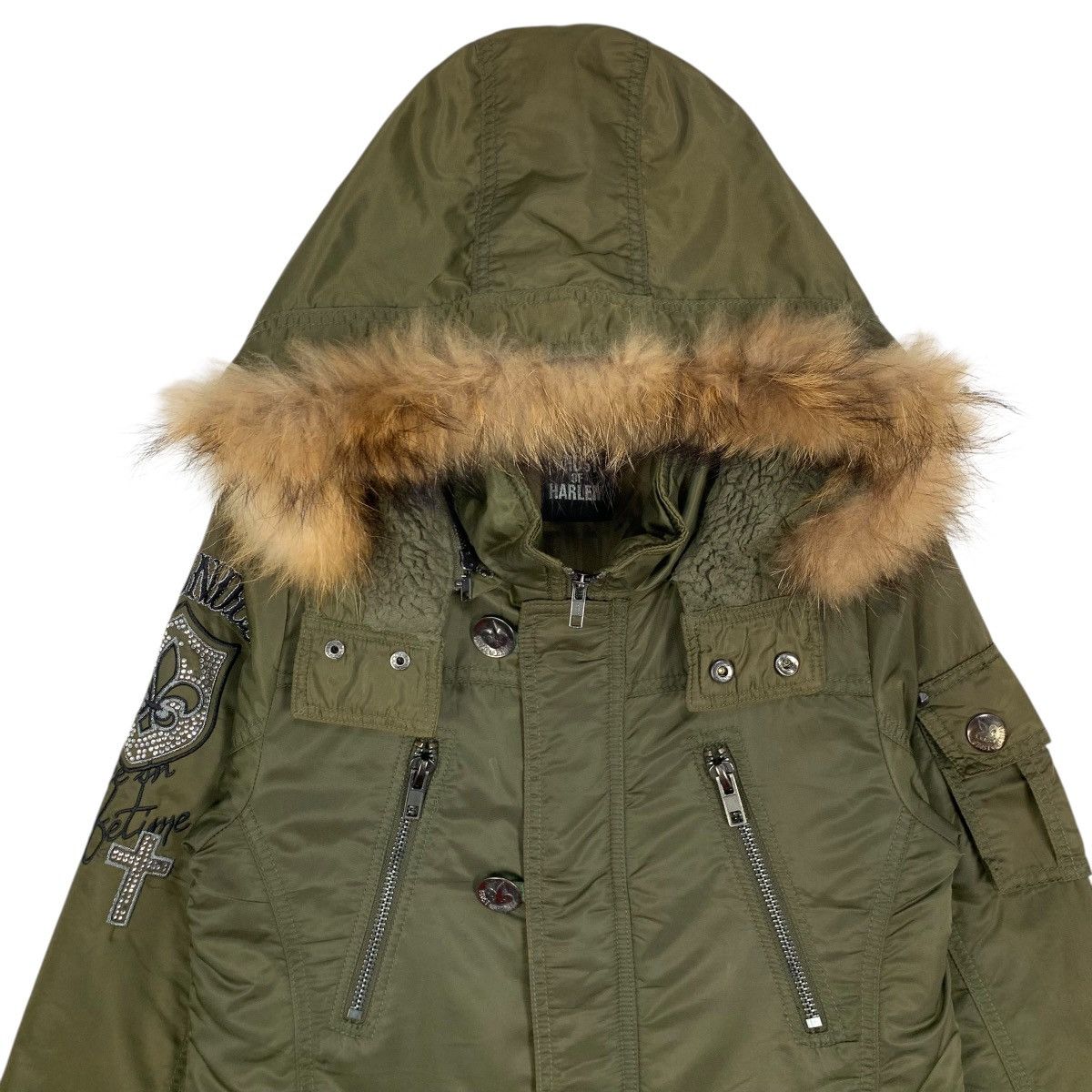 If Six Was Nine Vintage Ghost Of Harlem Parka Jacket FauxFur Hoodie Military Size US S / EU 44-46 / 1 - 7 Thumbnail