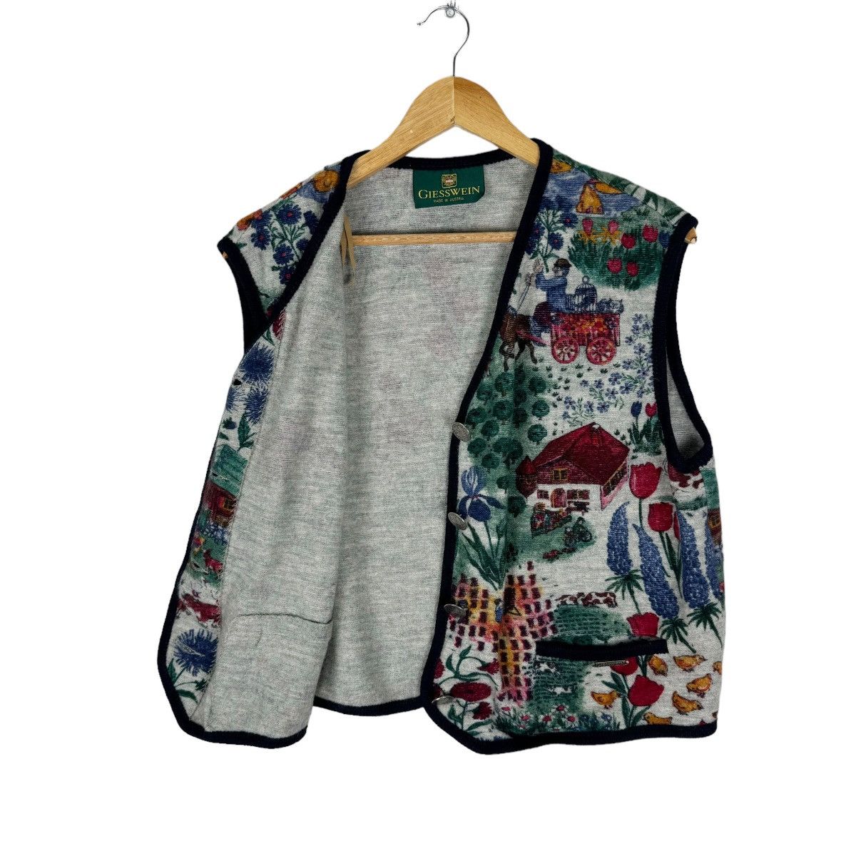 Art Comes First × GIESSWEIN ❄️GIESSWEIN AUSTRIA FLORAL ART VEST Size L / US 10 / IT 46 - 7 Thumbnail