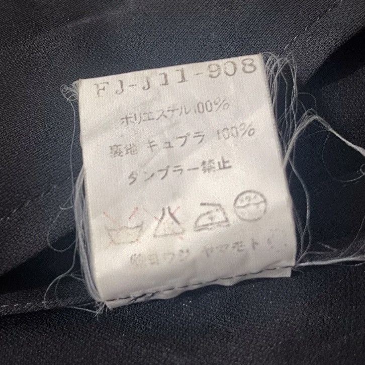 Yohji Yamamoto 90s Wide Spread Neckline Black Blazer Jacket Size XS / US 0-2 / IT 36-38 - 8 Thumbnail