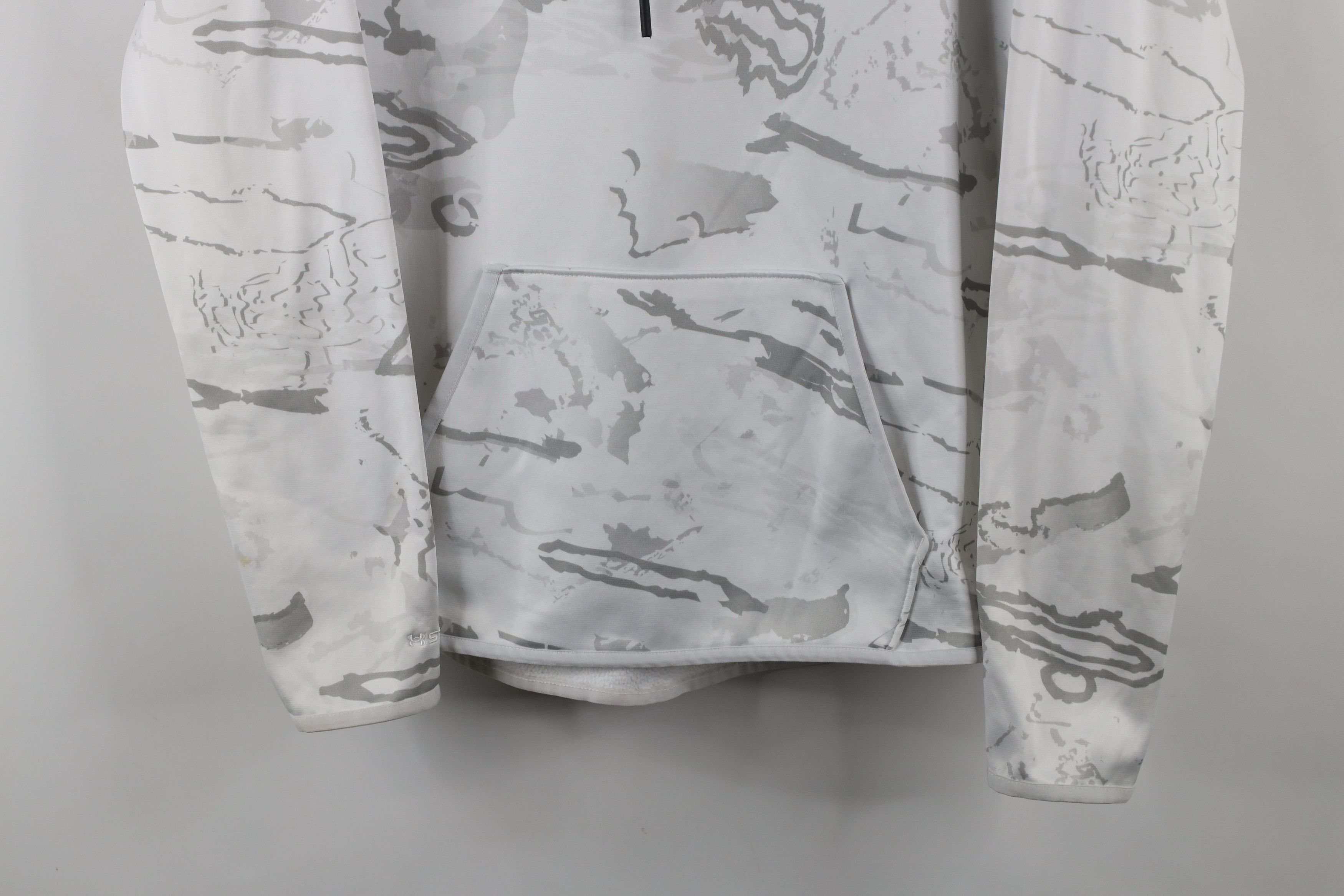 Under Armour × Vintage Under Armour Storm Camouflage Hoodie Sweatshirt White Size M / US 6-8 / IT 42-44 - 3 Thumbnail