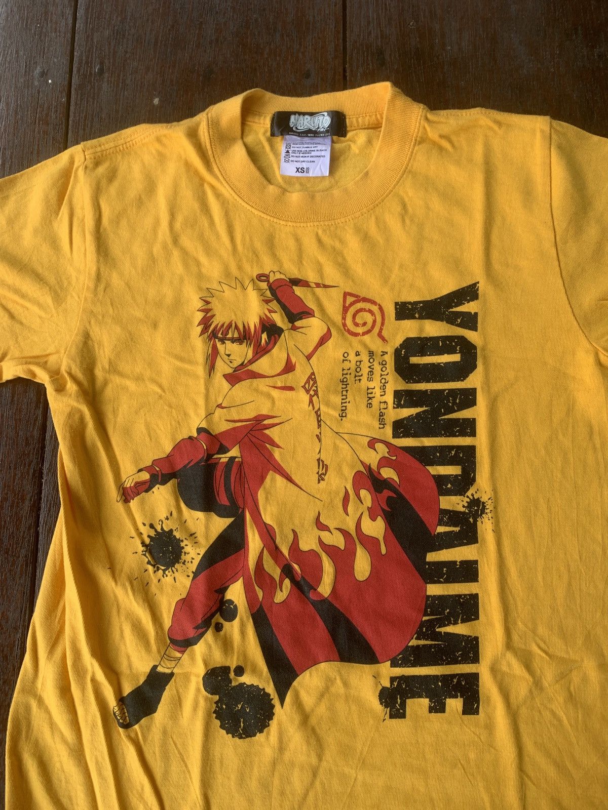 Anime × Japanese Brand × Vintage Vintage Anime Japan Naruto yellow tee Size US XS / EU 42 / 0 - 3 Thumbnail