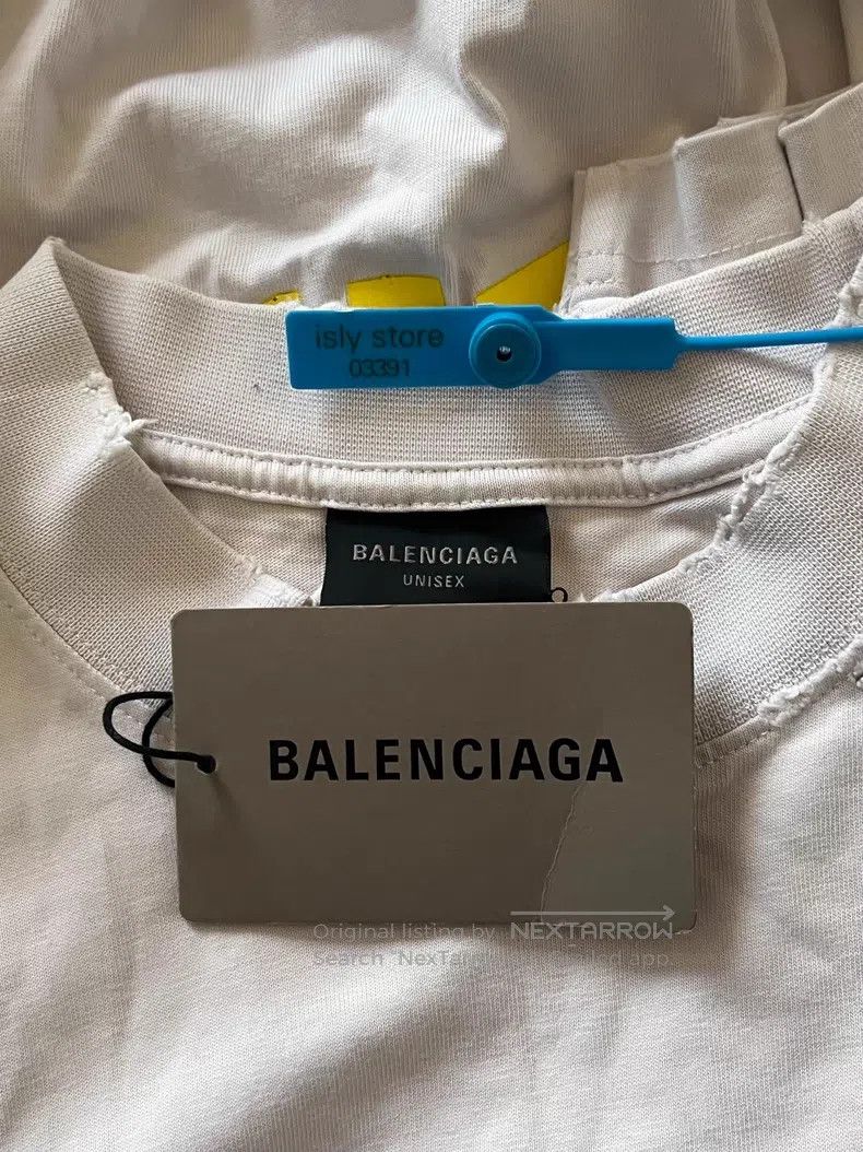 Balenciaga Balenciaga Letter Pattern Print Round Neck Short Sleeve T- Size US S / EU 44-46 / 1 - 4 Thumbnail