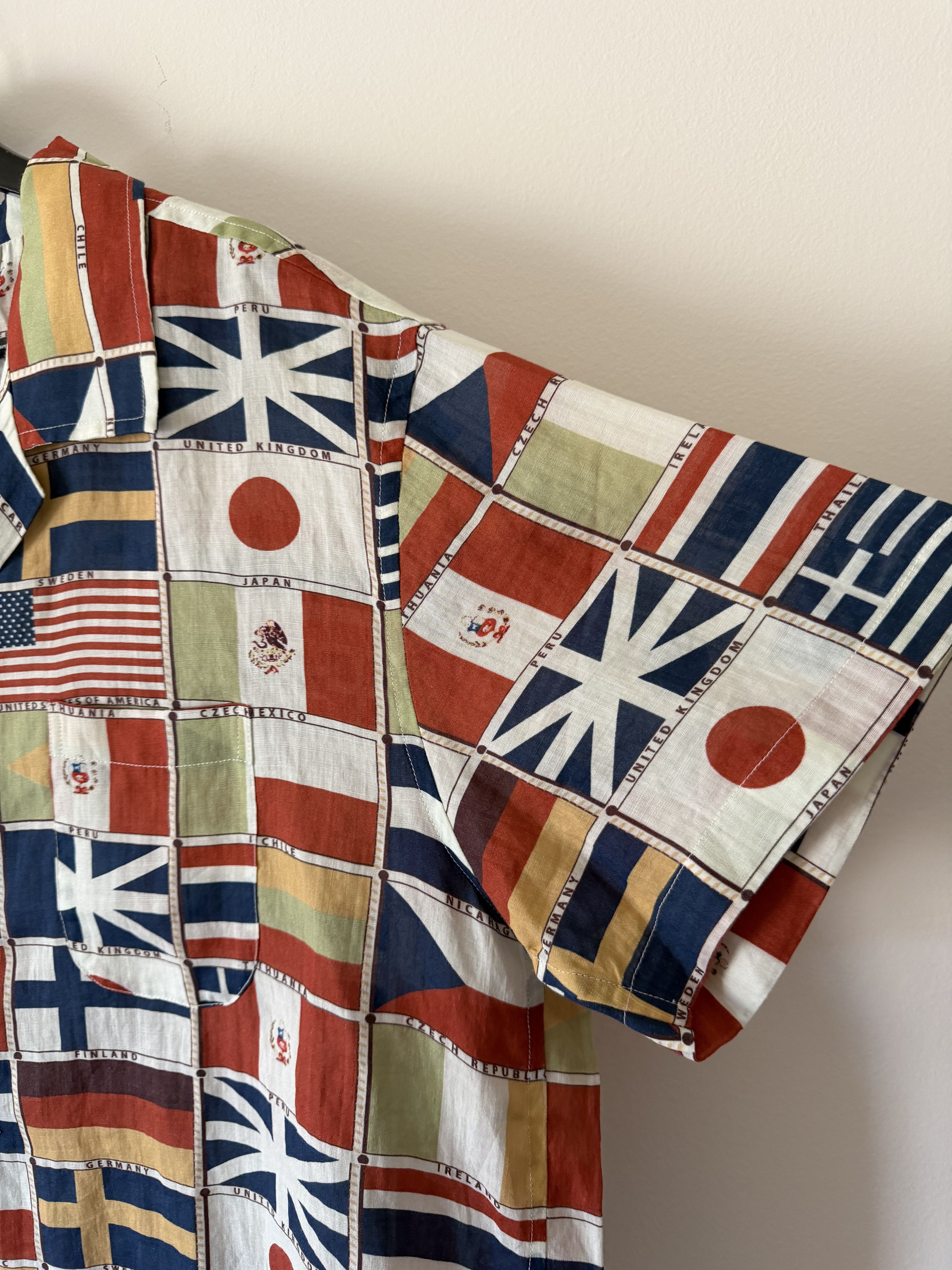 Bode Bode International Flag Button Up Shirt Size US XL / EU 56 / 4 - 4 Thumbnail