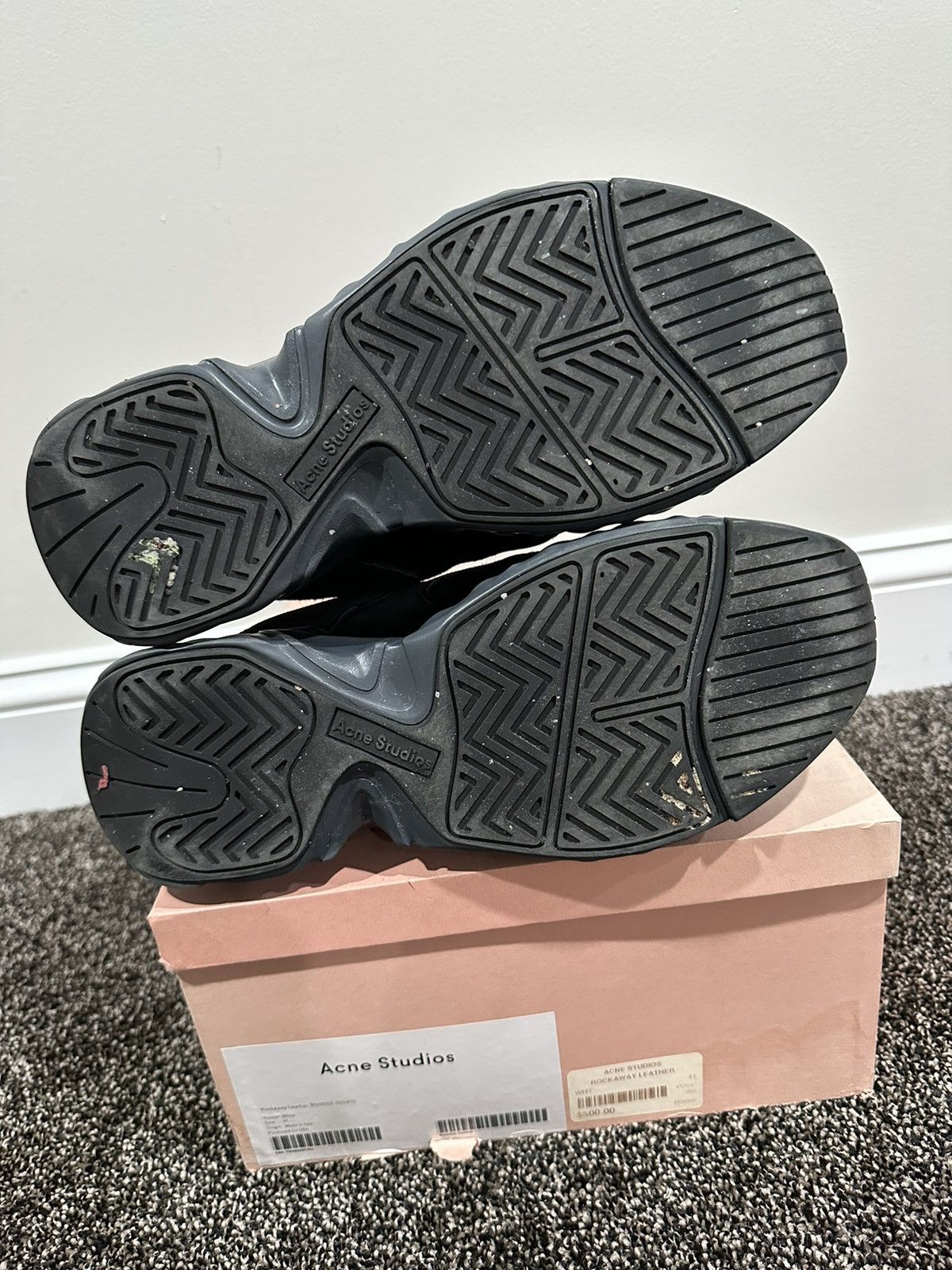 Acne Studios Acne Studios Rockaway Black Suede Chunky Sneakers Size US 9 / EU 42 - 9 Thumbnail