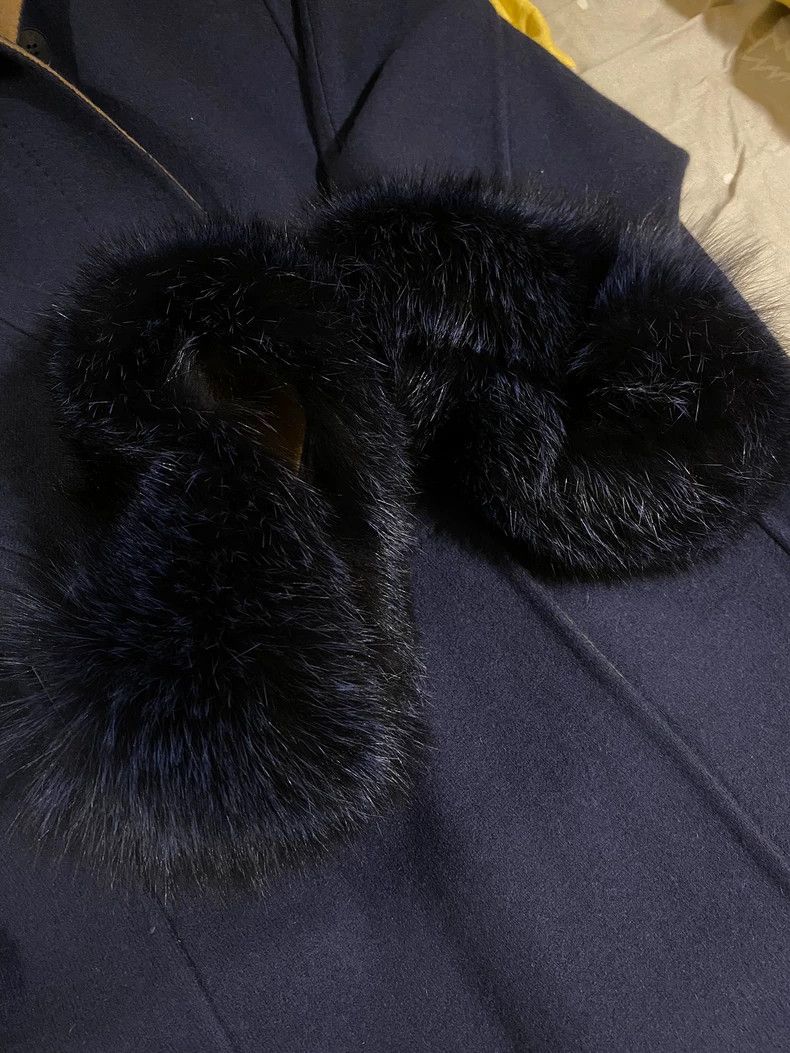Loro Piana LORO PIANA Fur cashmere coat, fox fur, pocket edges of she Size M / US 6-8 / IT 42-44 - 3 Thumbnail