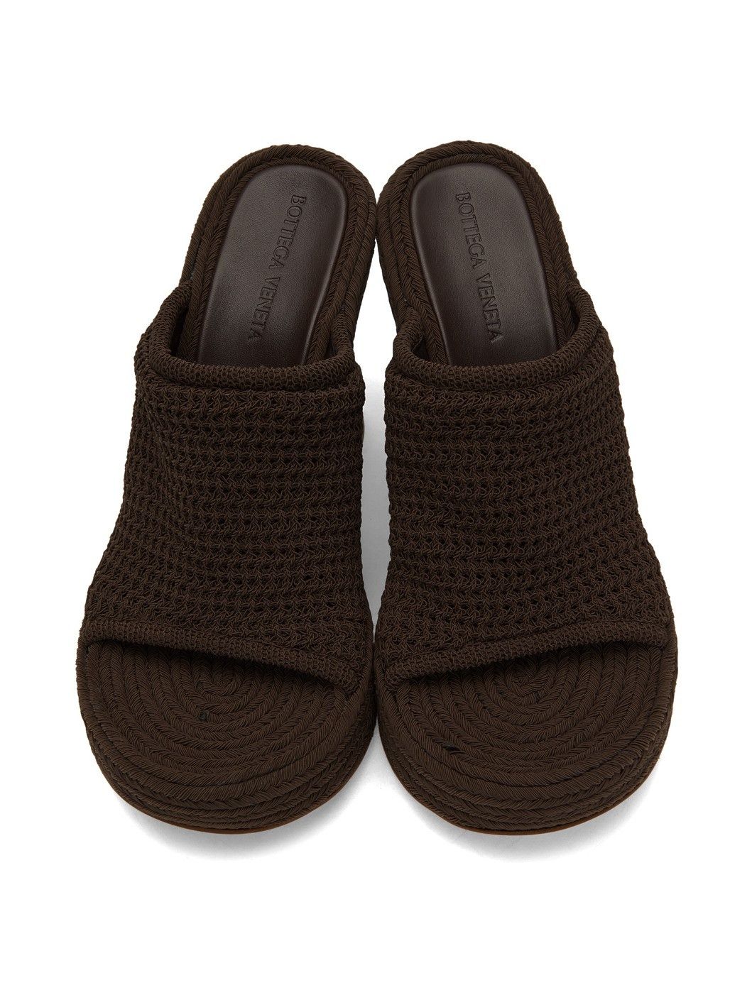 Bottega Veneta o1y0725 Mules in Chocolate Brown Size US 9 / IT 39 - 4 Thumbnail