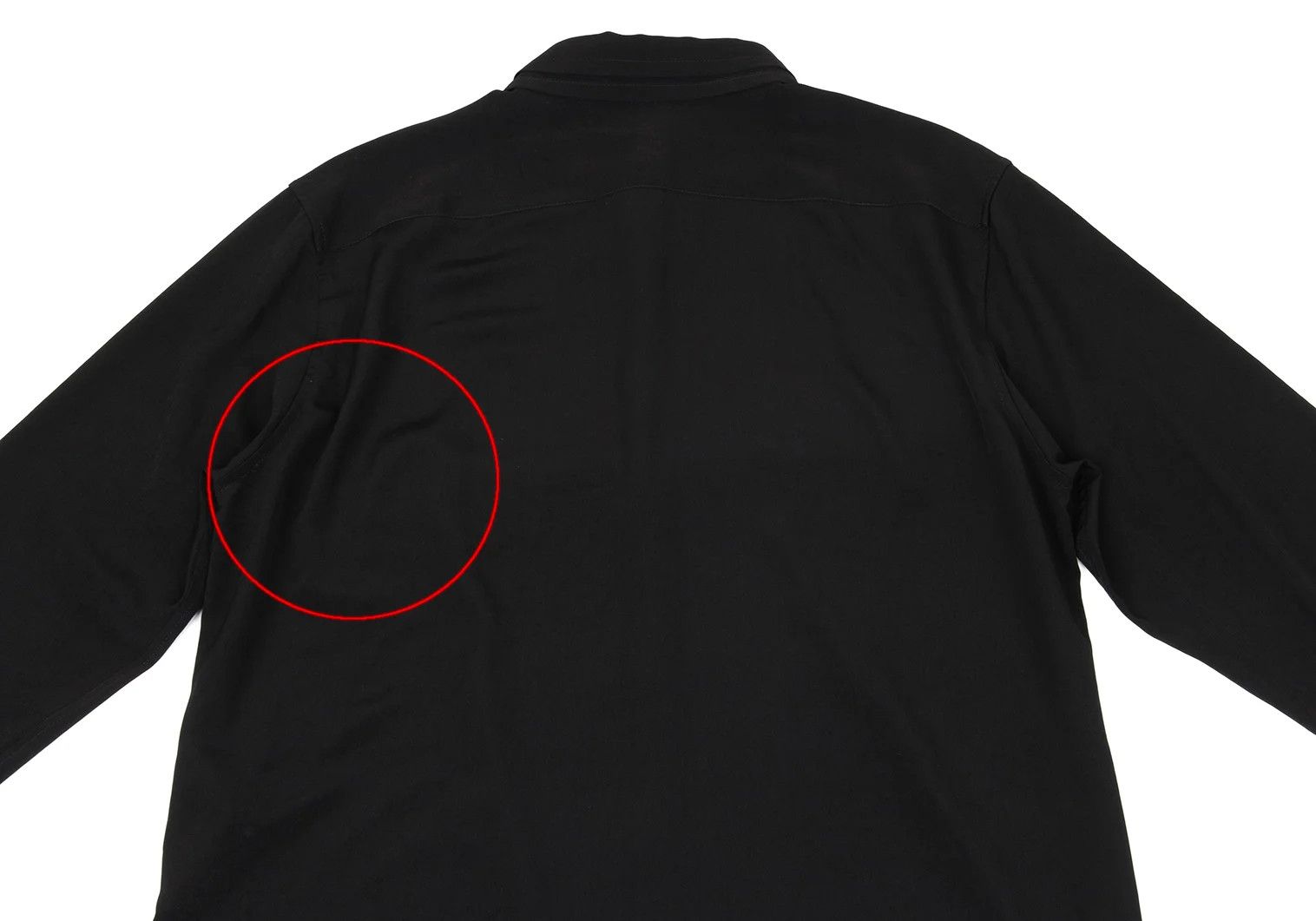 Yohji Yamamoto Long Back Hem Double Collar Shirt in Black Size US L / EU 52-54 / 3 - 12 Thumbnail