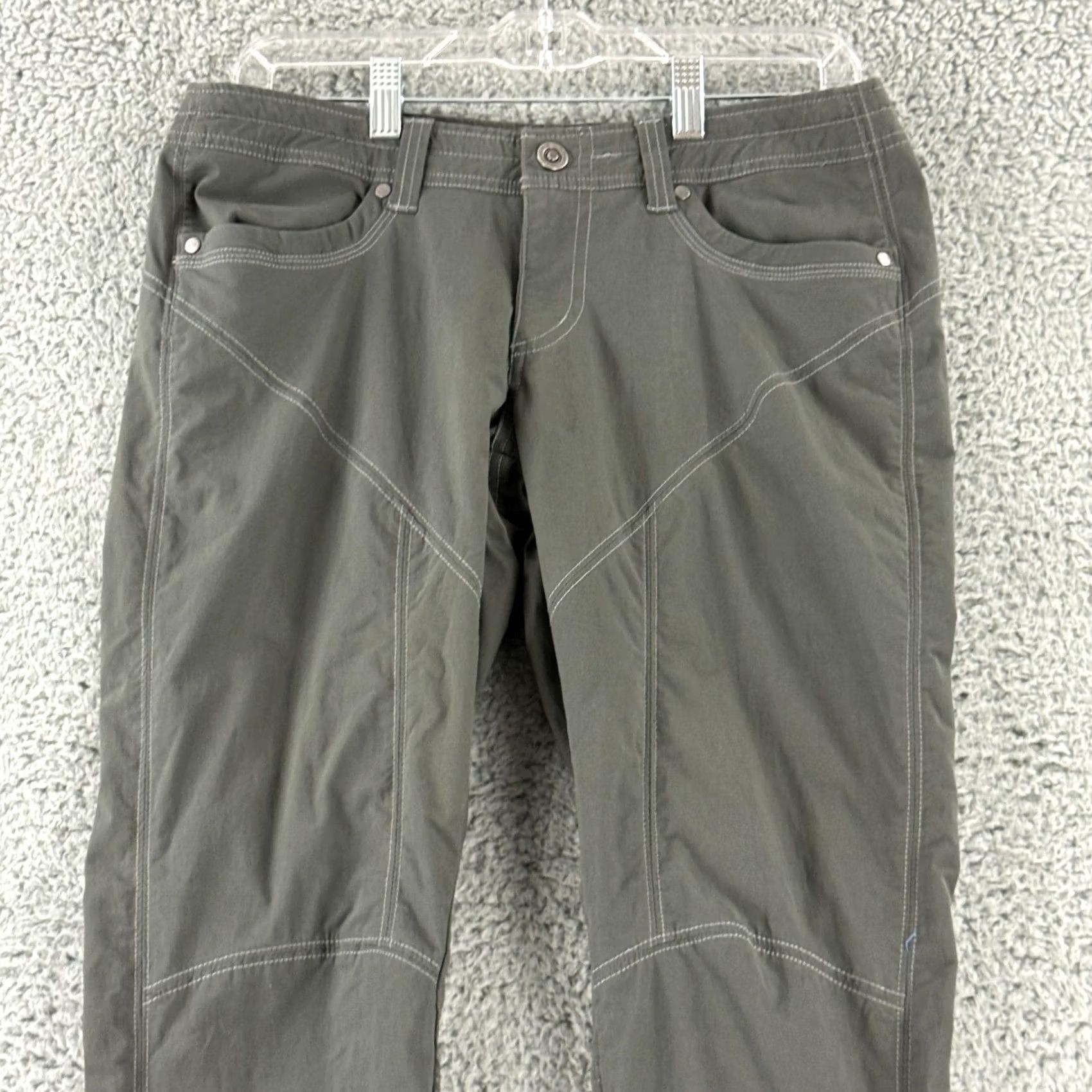 Vintage Kuhl Inspiratr Ankle Zip Pants Womens Size 6 Gray Hiking Travel Outdoor Casual Size 28" / US 6 / IT 42 - 2 Thumbnail