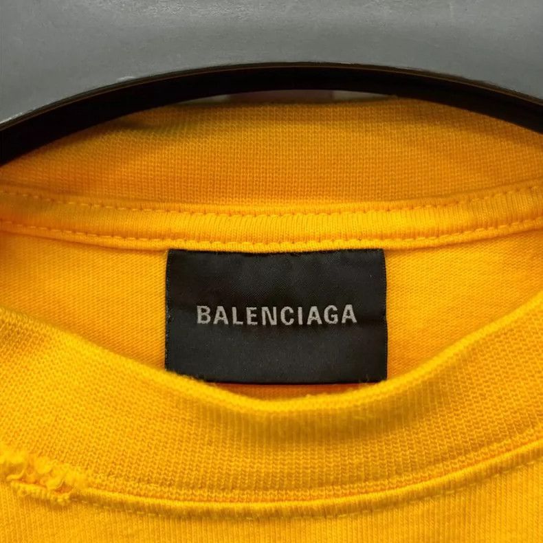 Balenciaga Balenciaga Yellow Short Sleeve T-Shirt XXS Size-2506 Size US XXS / EU 40 - 4 Thumbnail