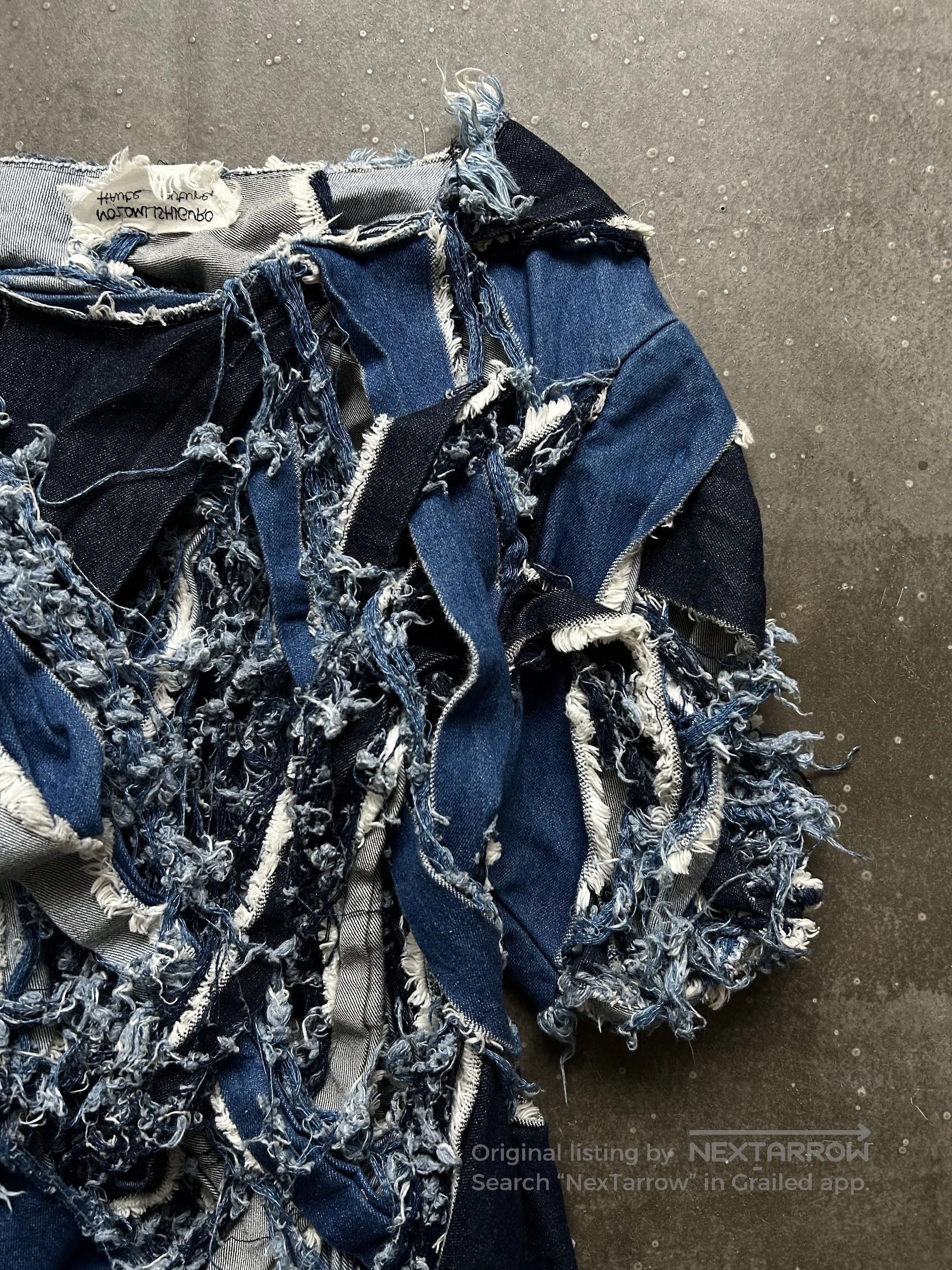Nozomi Ishiguro Torn Denim Skirt by Nozomi Ishiguro. Size 28" / US 6 / IT 42 - 4 Thumbnail