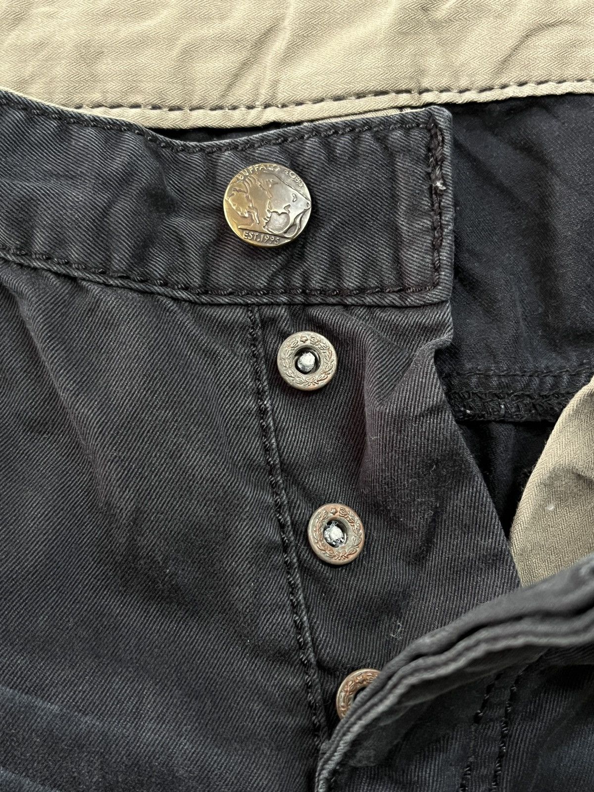 BUFFALO BOBS Buffalo Bobs Japan Waxed J Cut Curve Leg Flare Jeans Size US 30 / EU 46 - 10 Thumbnail