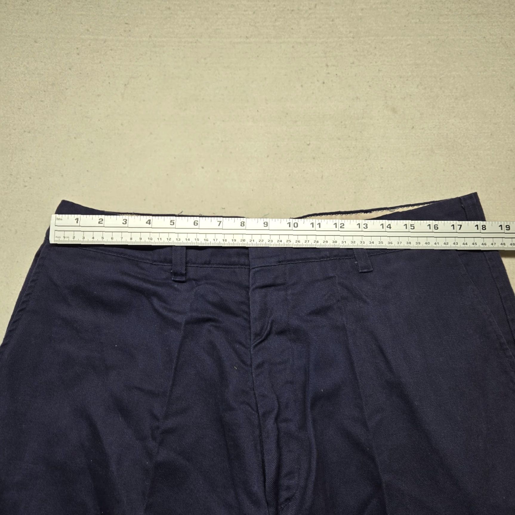 Vintage TOPPS Pants Navy Blue Work Pants Adult 38 x 30 Regular Men Blue 38 Chino Straight Mens Size US 38 / EU 54 - 4 Thumbnail