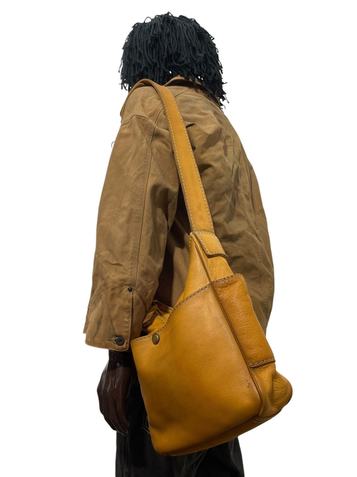 Porter Full Leather Patina Porter Messenger Shoulder Bag 1🟩2 Size ONE SIZE - 1 Thumbnail