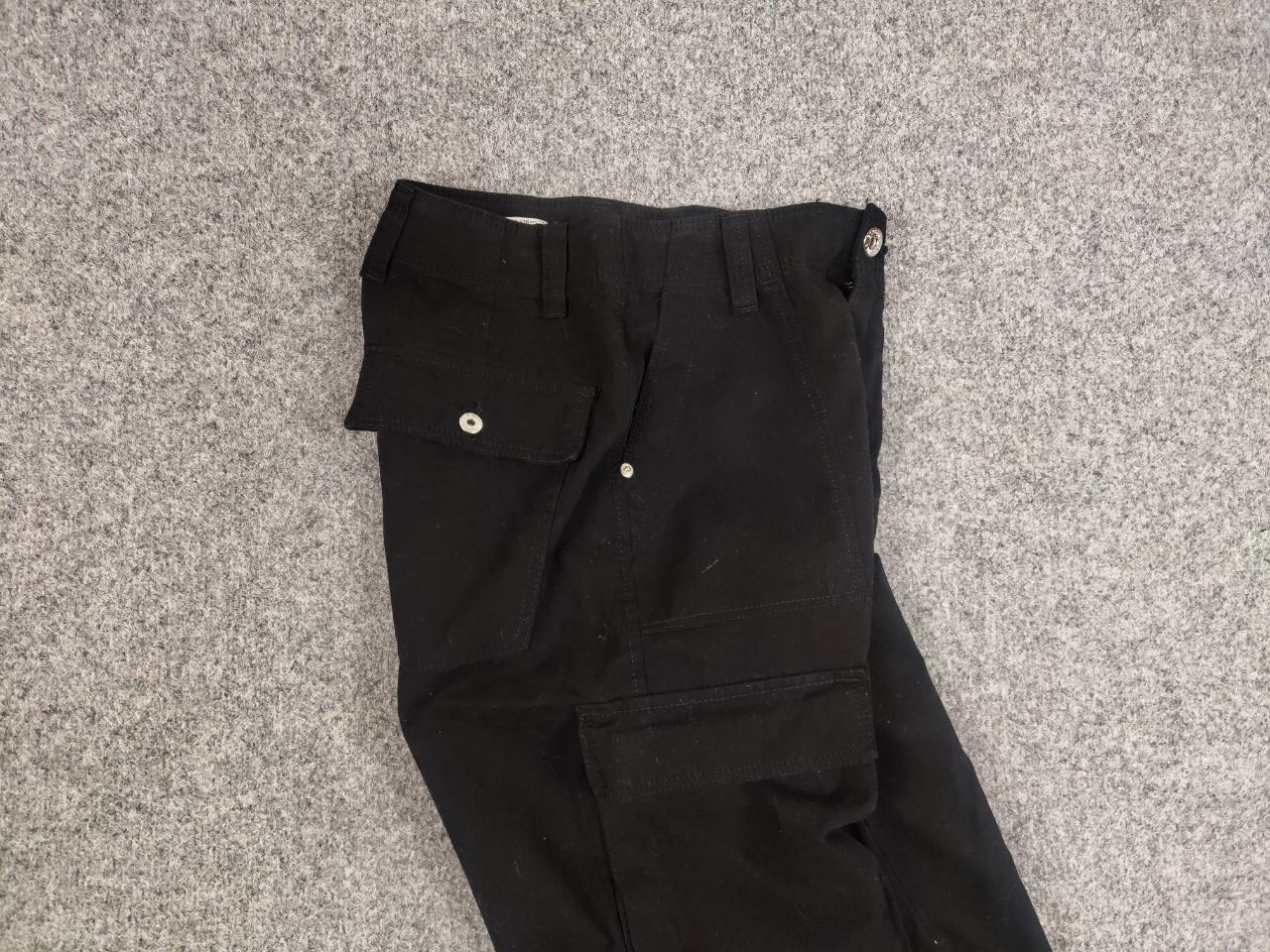 Other Vintage 90's Japanese Black Baggy Cargo Pants Y2K Hype Style Size US 29 - 13 Thumbnail