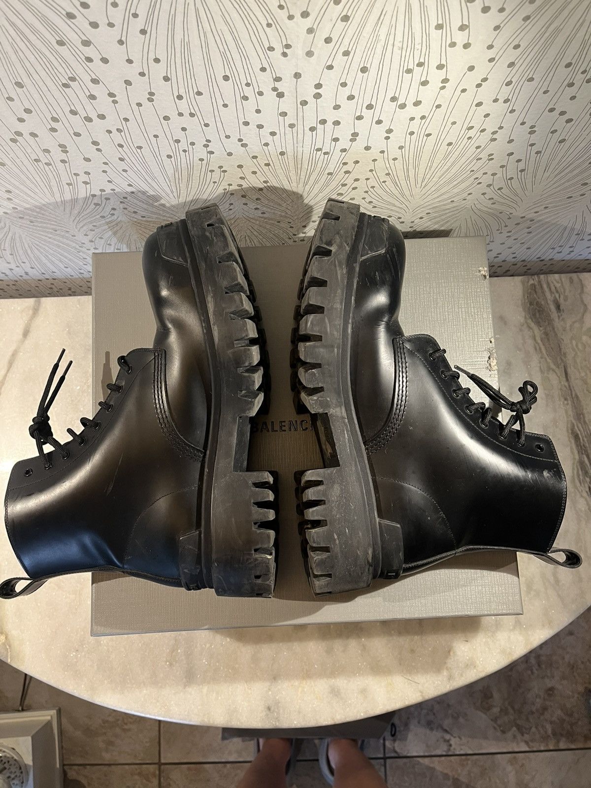 Balenciaga Balenciaga Strike Boot black leather 10 Size US 10 / EU 43 - 3 Thumbnail