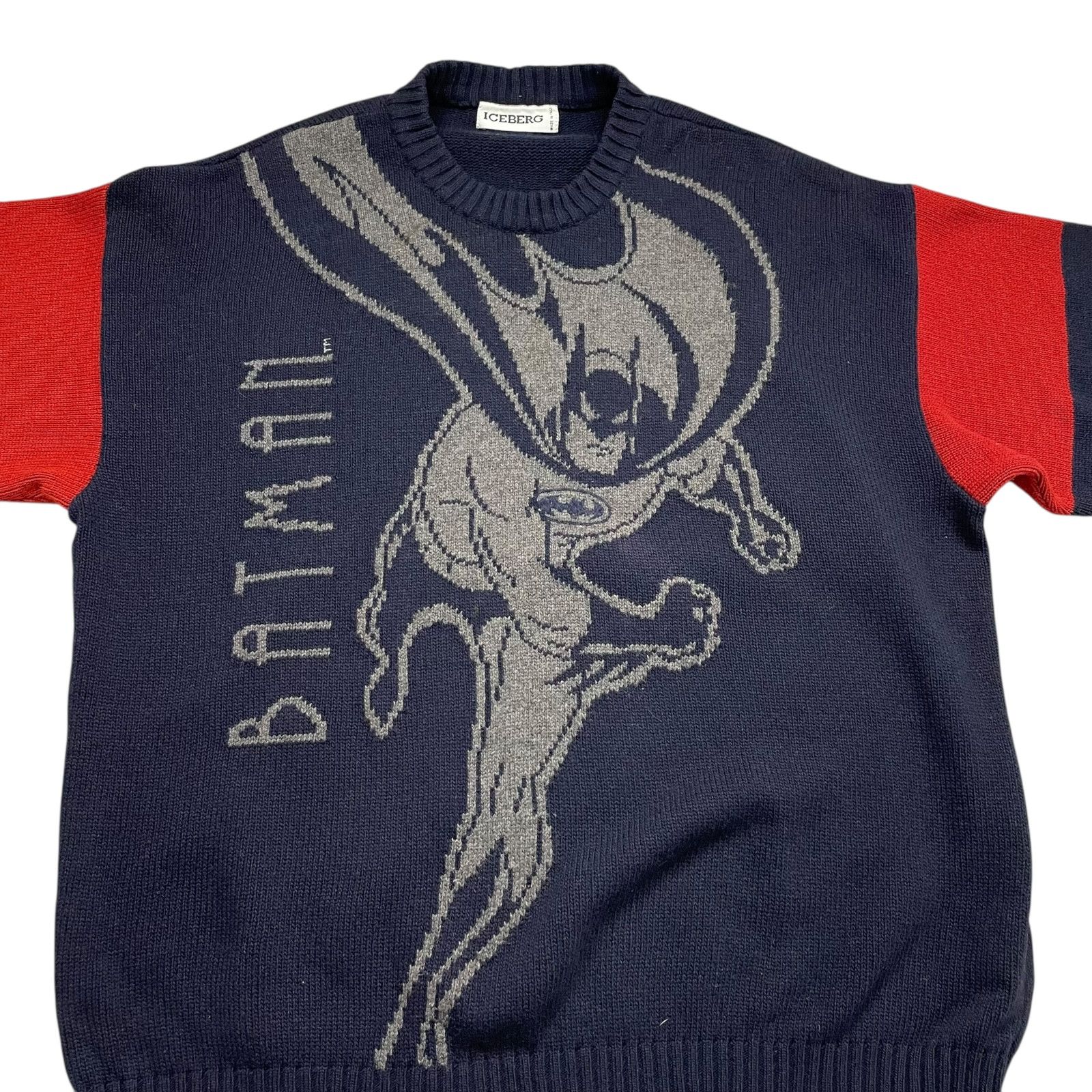 Iceberg VTG 90s BATMAN DC COMICS 1992 GILMAR WOOL KNIT SWEATER M Size US M / EU 48-50 / 2 - 2 Thumbnail