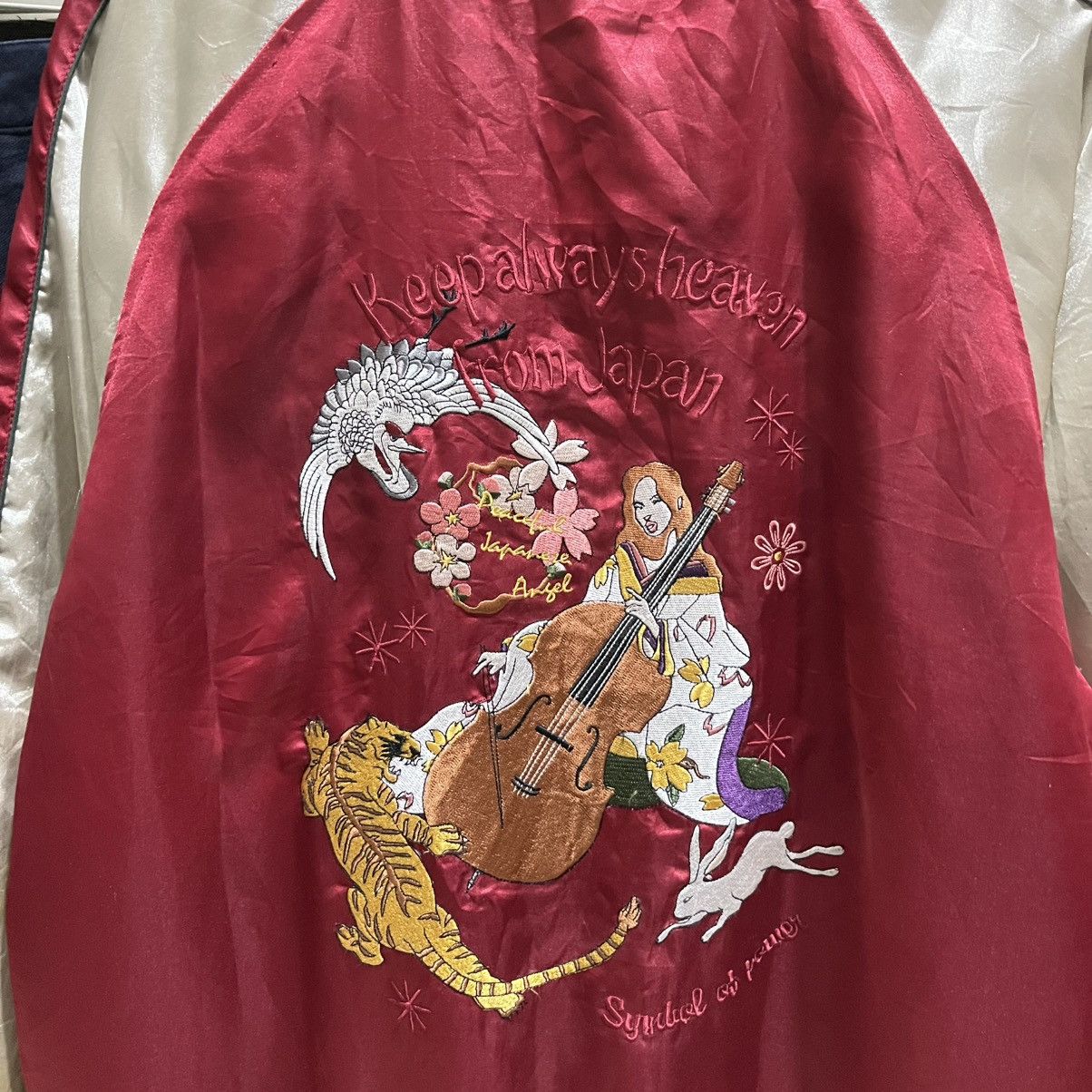 Kapital Rare Vintage Japanese Souvenir Jacket AZDEUX l Satin Bomber Size US XL / EU 56 / 4 - 9 Thumbnail