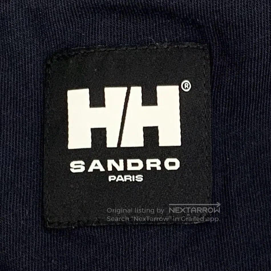 Sandro Sandro Black cotton round neck short-sleeved T-shirt with Size US XL / EU 56 / 4 - 6 Thumbnail