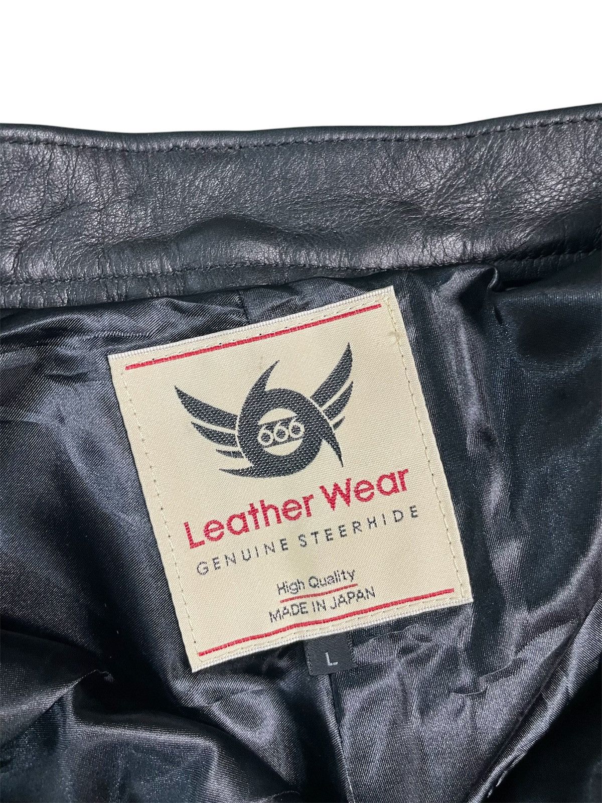Japanese Brand Leather Wear Genuine Steerhide Pant Size US 31 - 8 Thumbnail